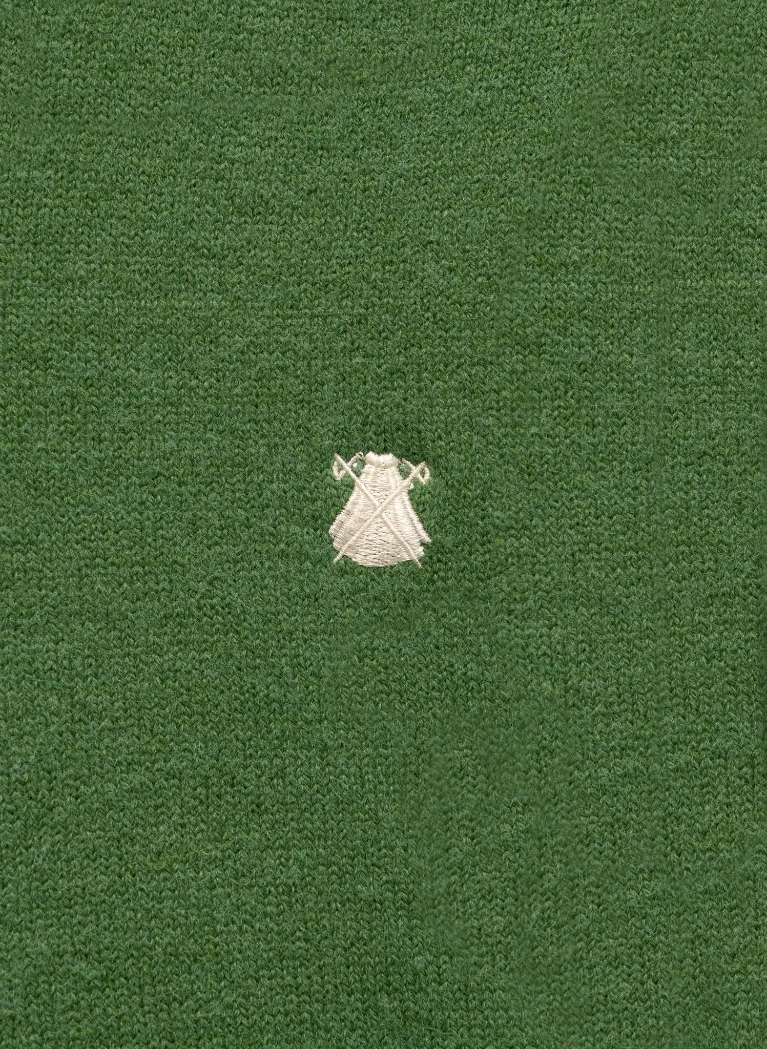 Jersey Lambswool Verde Cuello Caja Hombre - Image 3