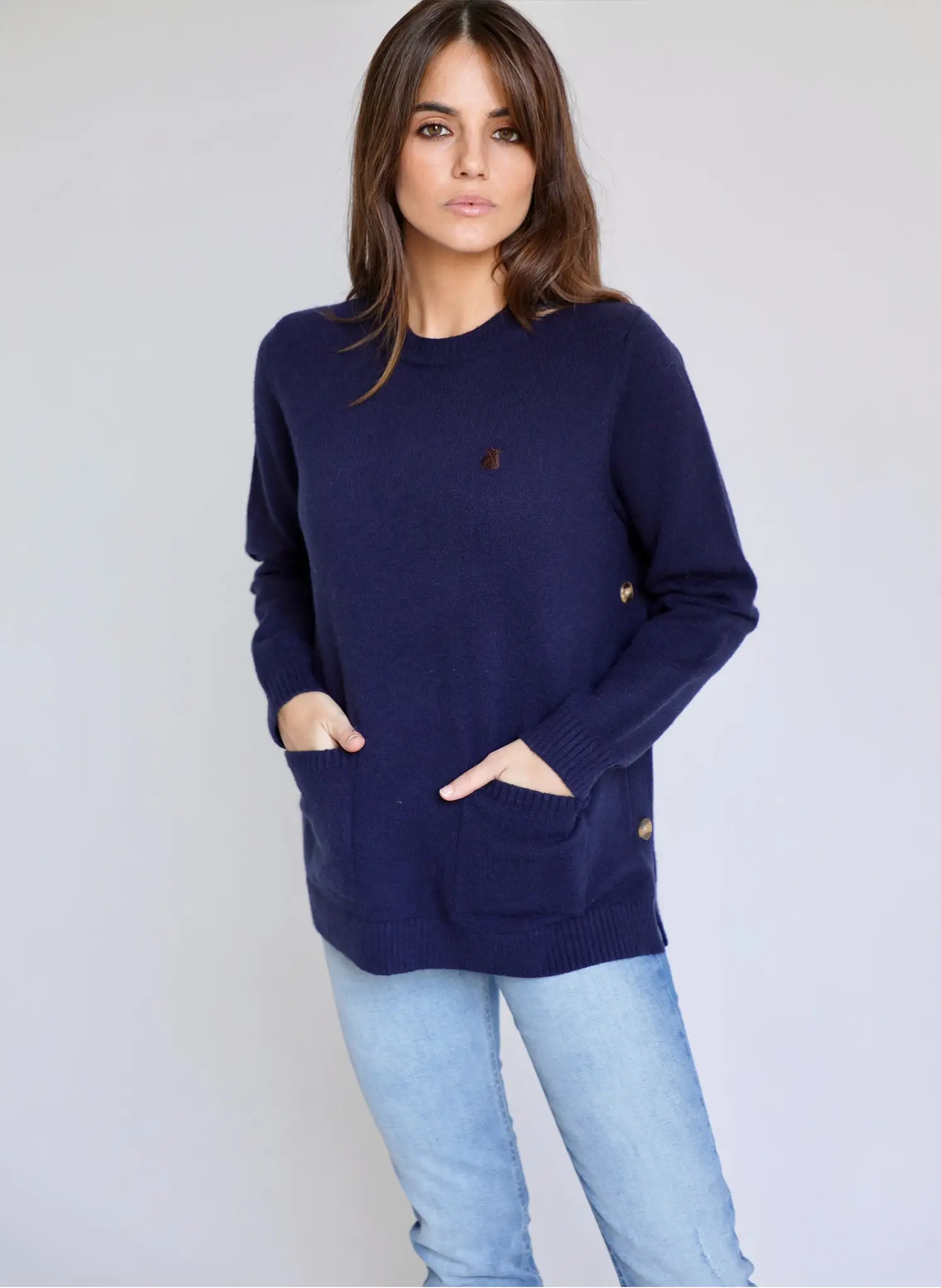 Jersey Marino Botones Mujer - Image 4