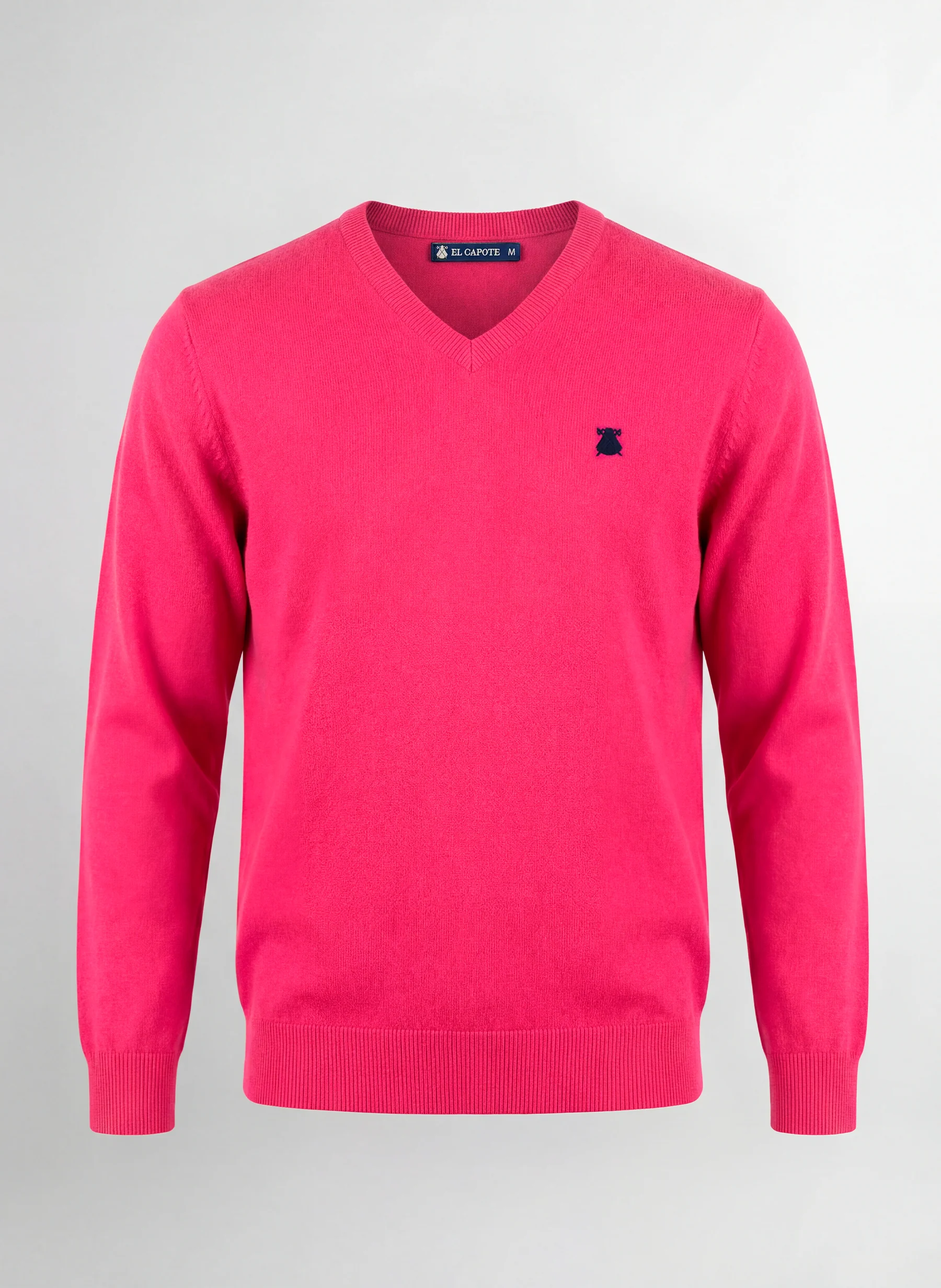 Jersey Rosa Capote Cuello Pico Hombre - Image 2