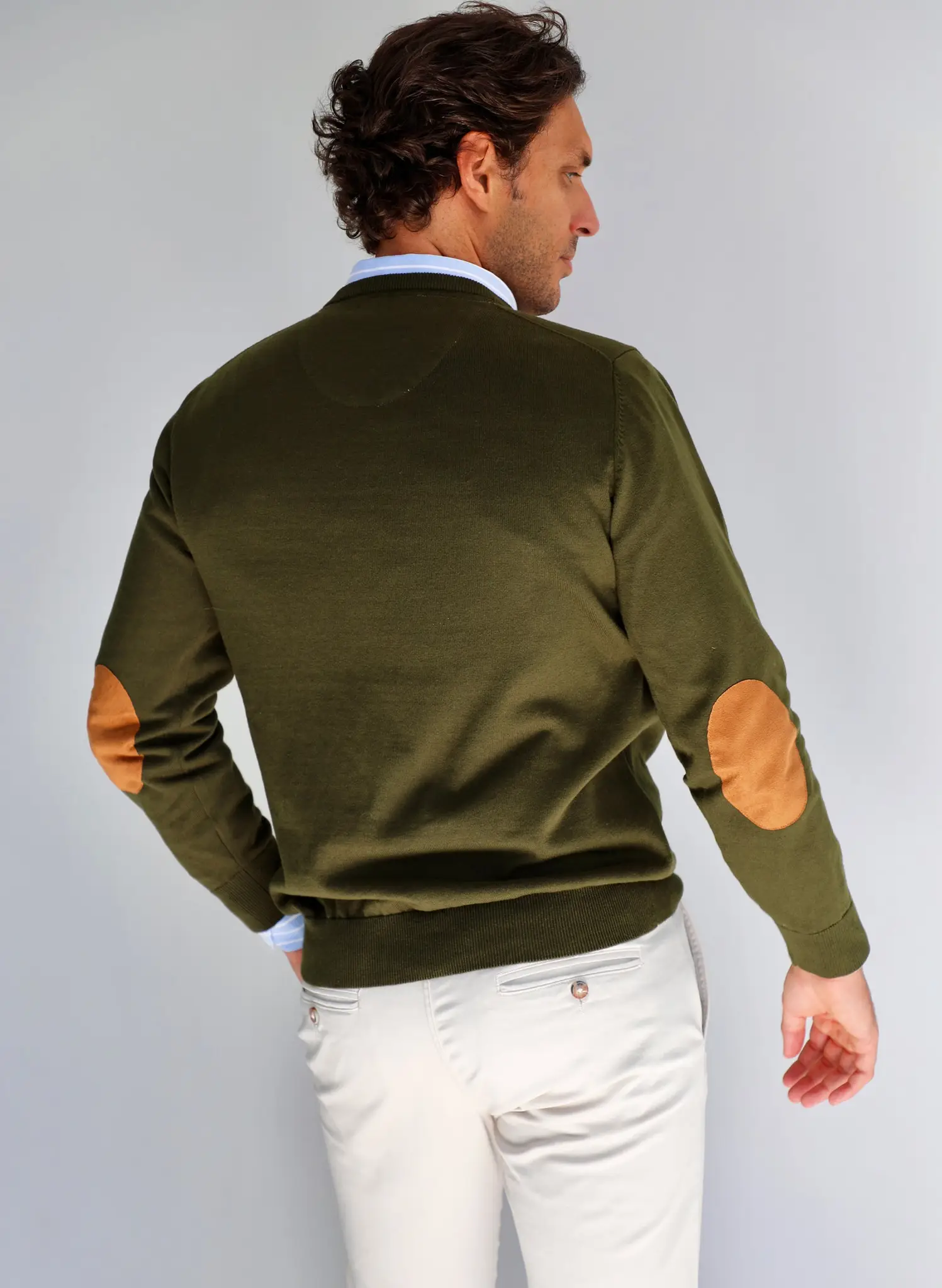 Jersey Verde Caza de Pico Coderas Hombre - Image 5