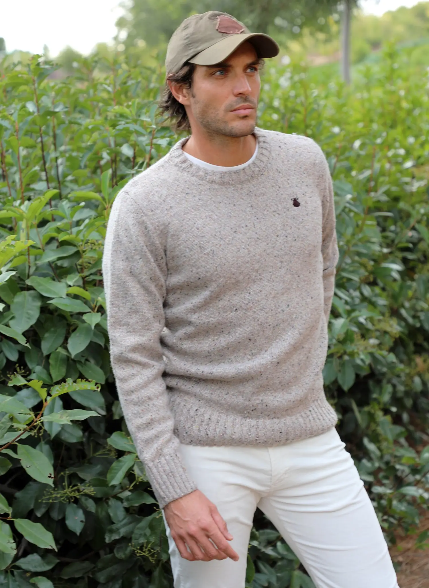 Jersey Camel Jaspeado Cuello Caja Hombre - Image 4