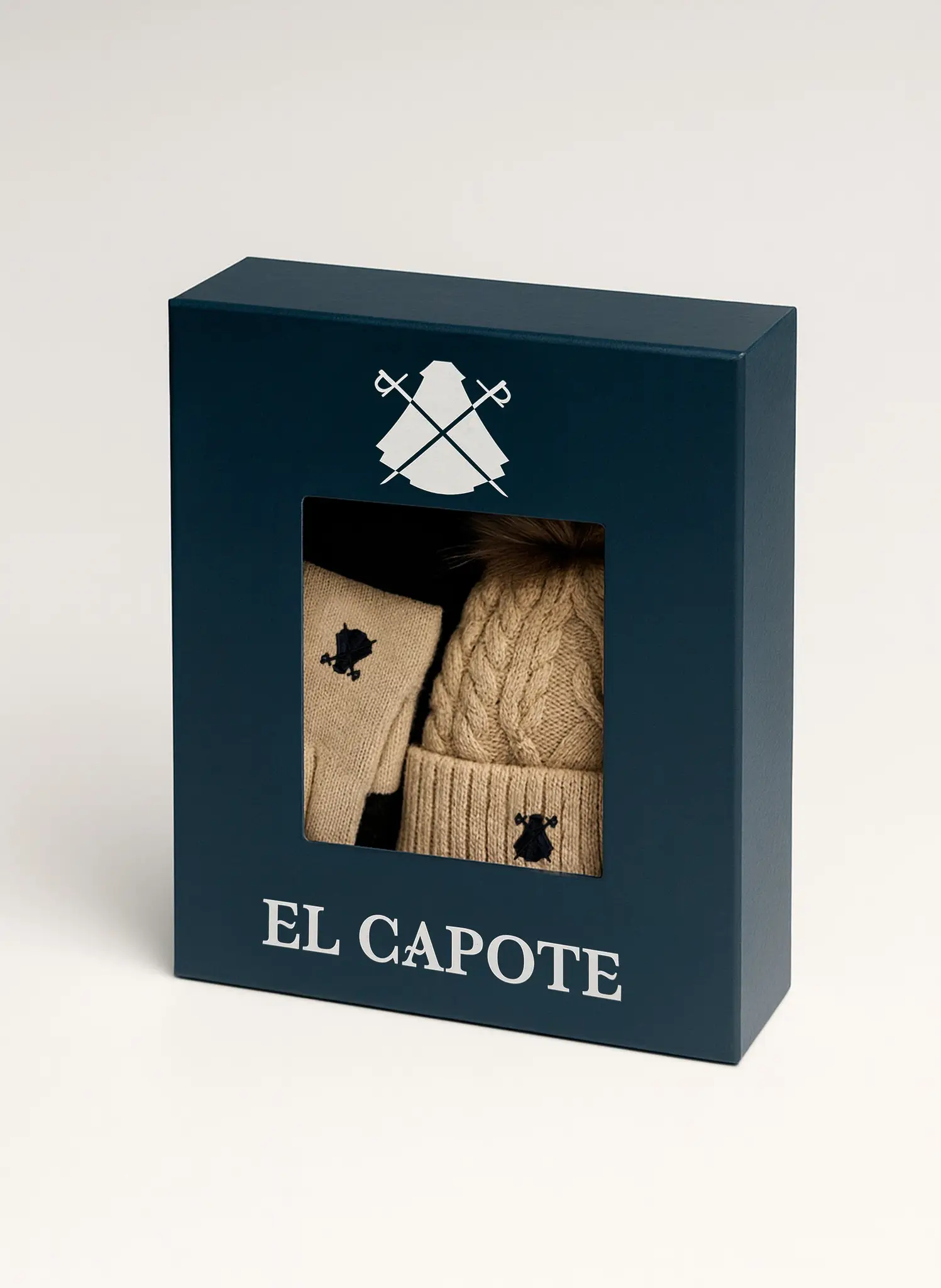 Pack de Gorro Y Guantes Camel Mujer - Image 2