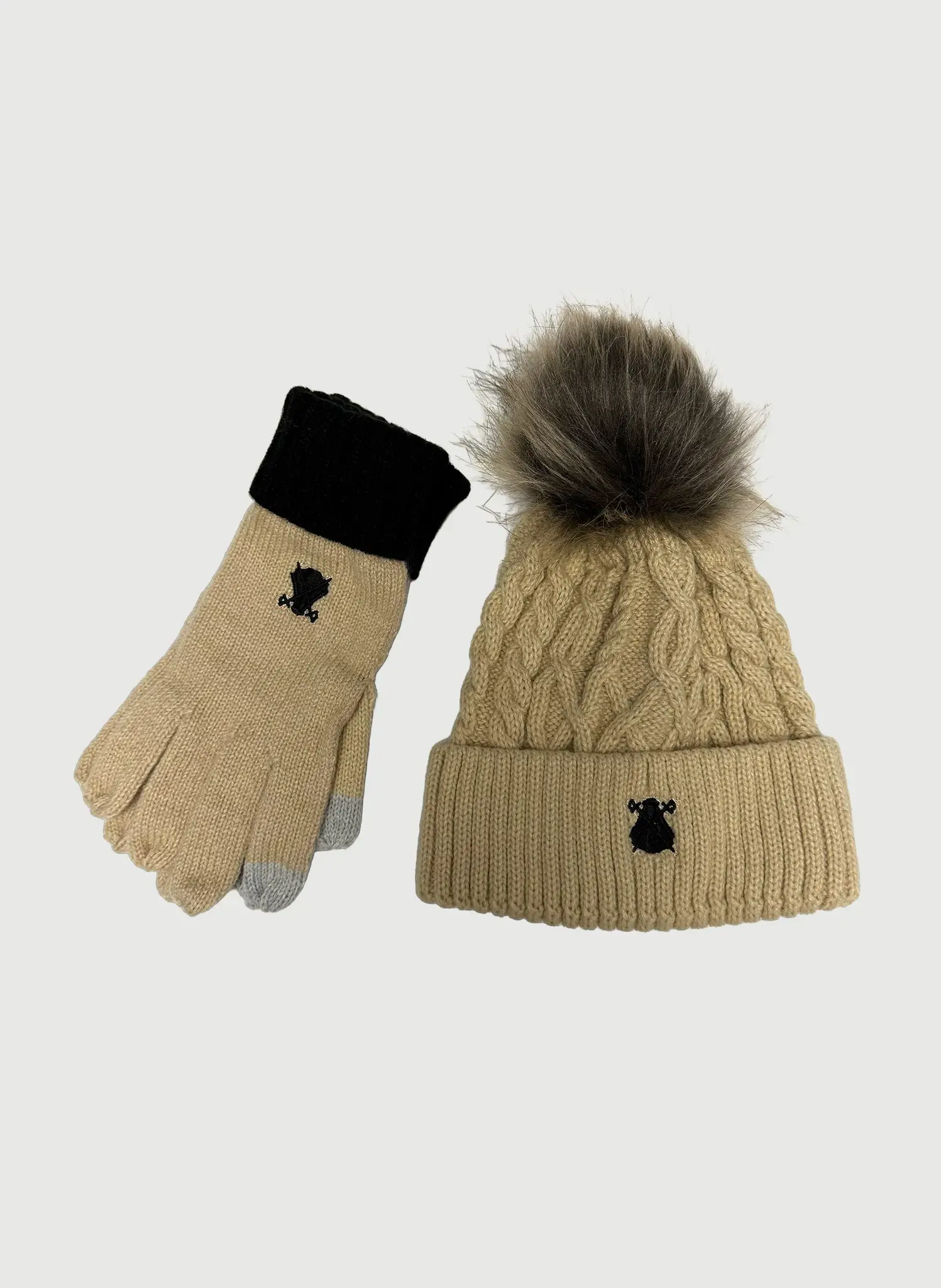 Pack de Gorro Y Guantes Camel Mujer - Image 5