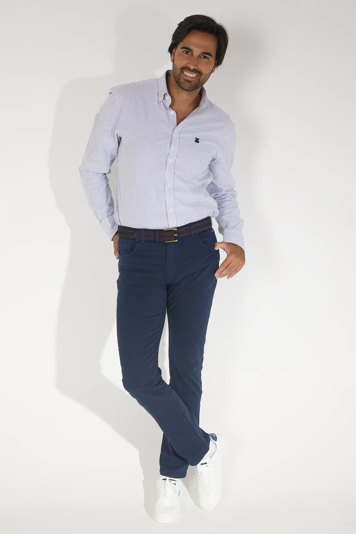 Pantalón 5 Bolsillos Azul Hombre - Image 3