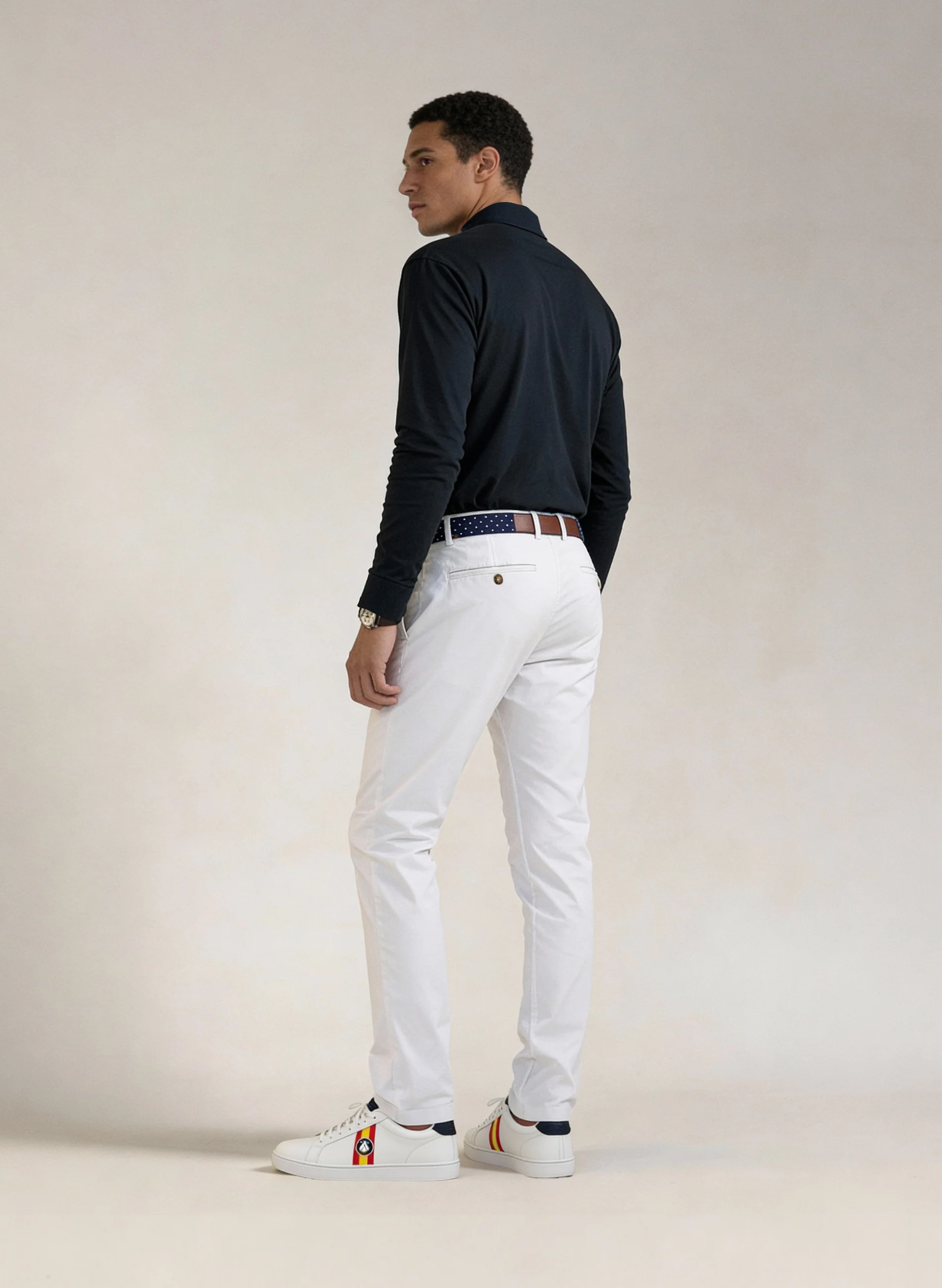 Pantalón Blanco Capote Golf Hombre - Image 4