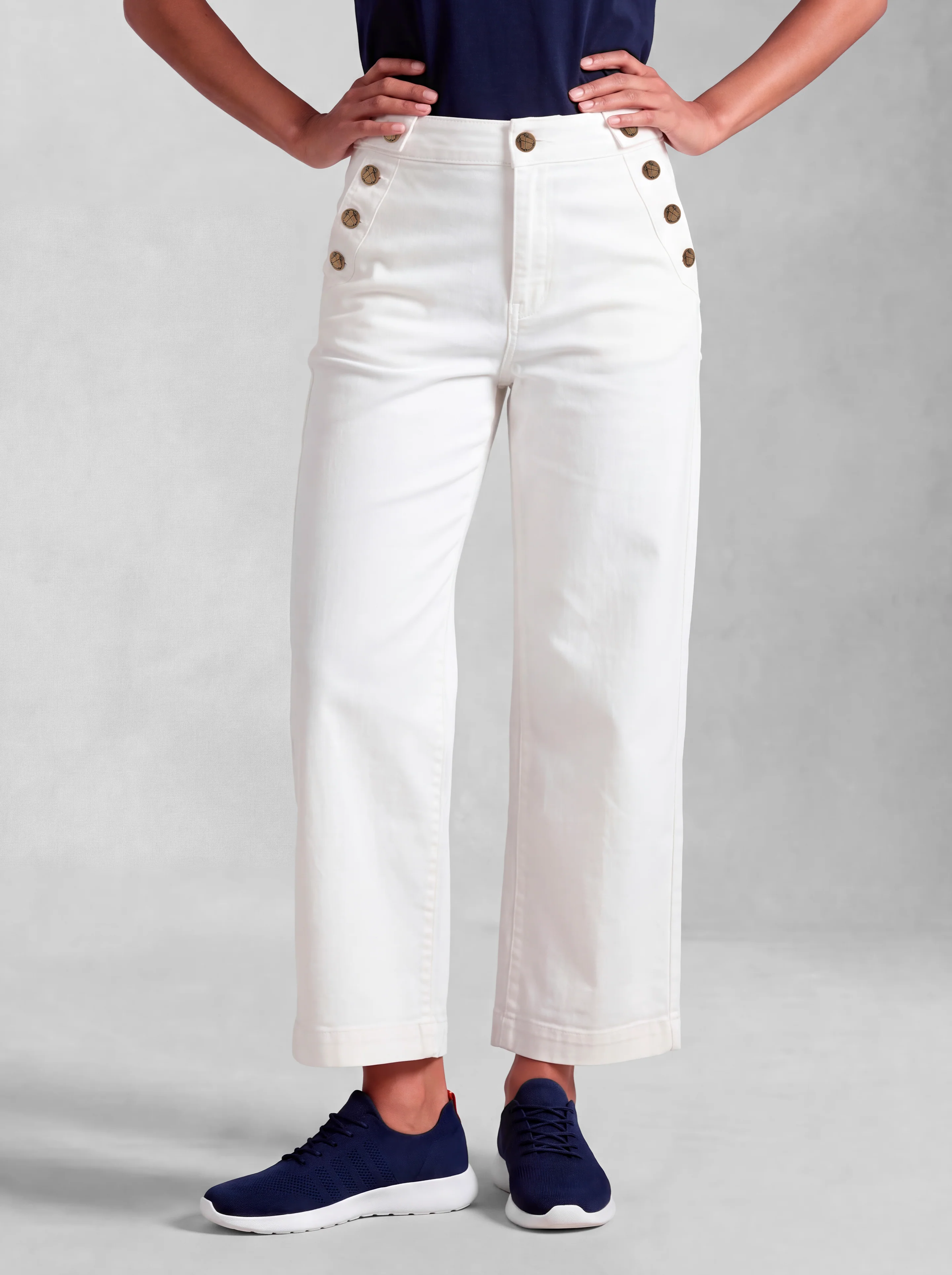 Pantalón Blanco Marinero Mujer