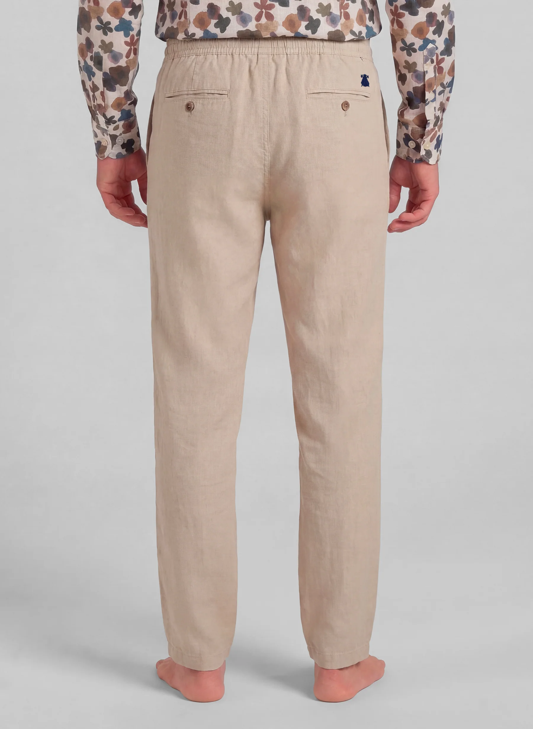 Pantalón Camel Lino Cordón Hombre - Image 2