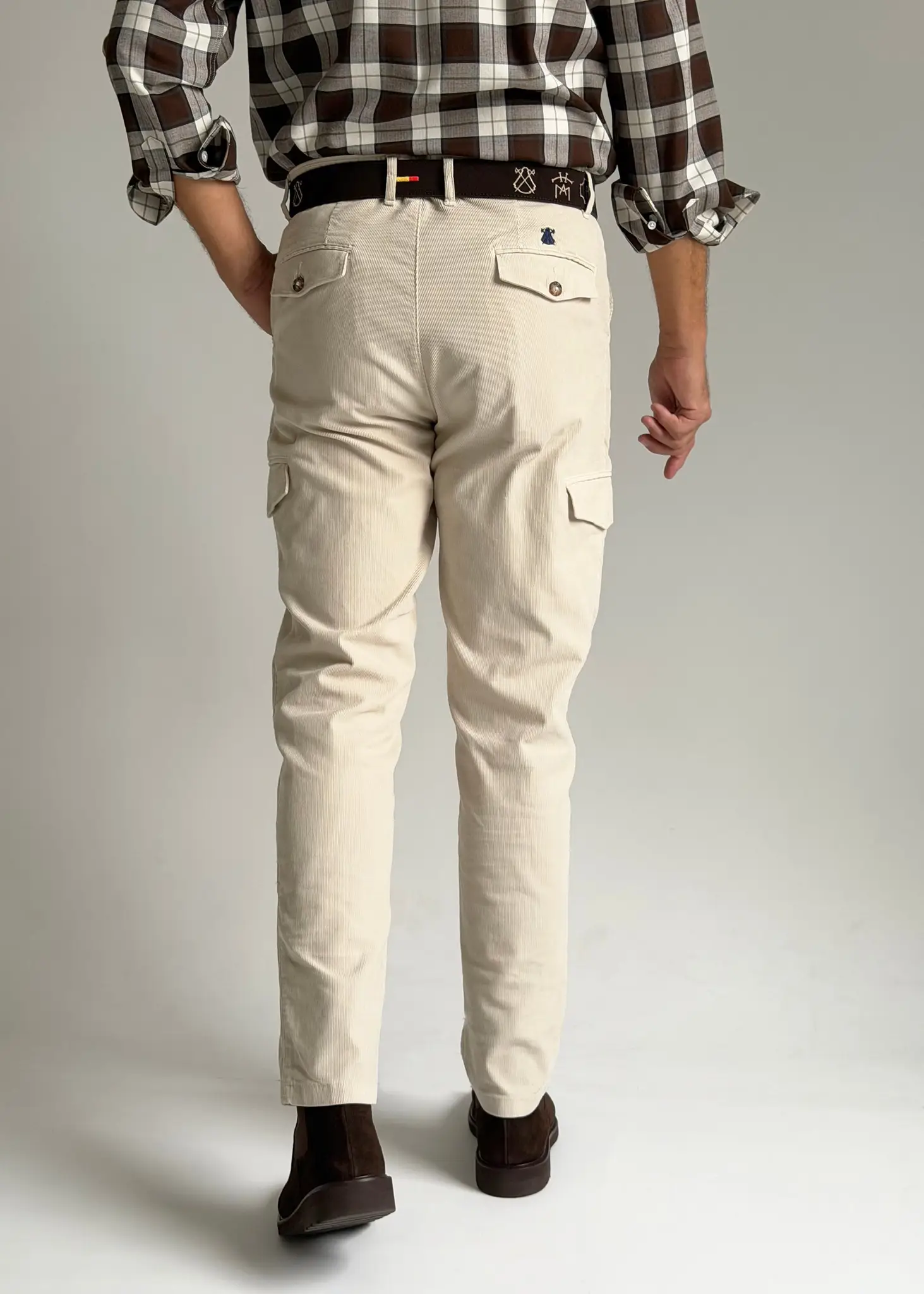 Pantalón Cargo Camel Micro pana Hombre - Image 4