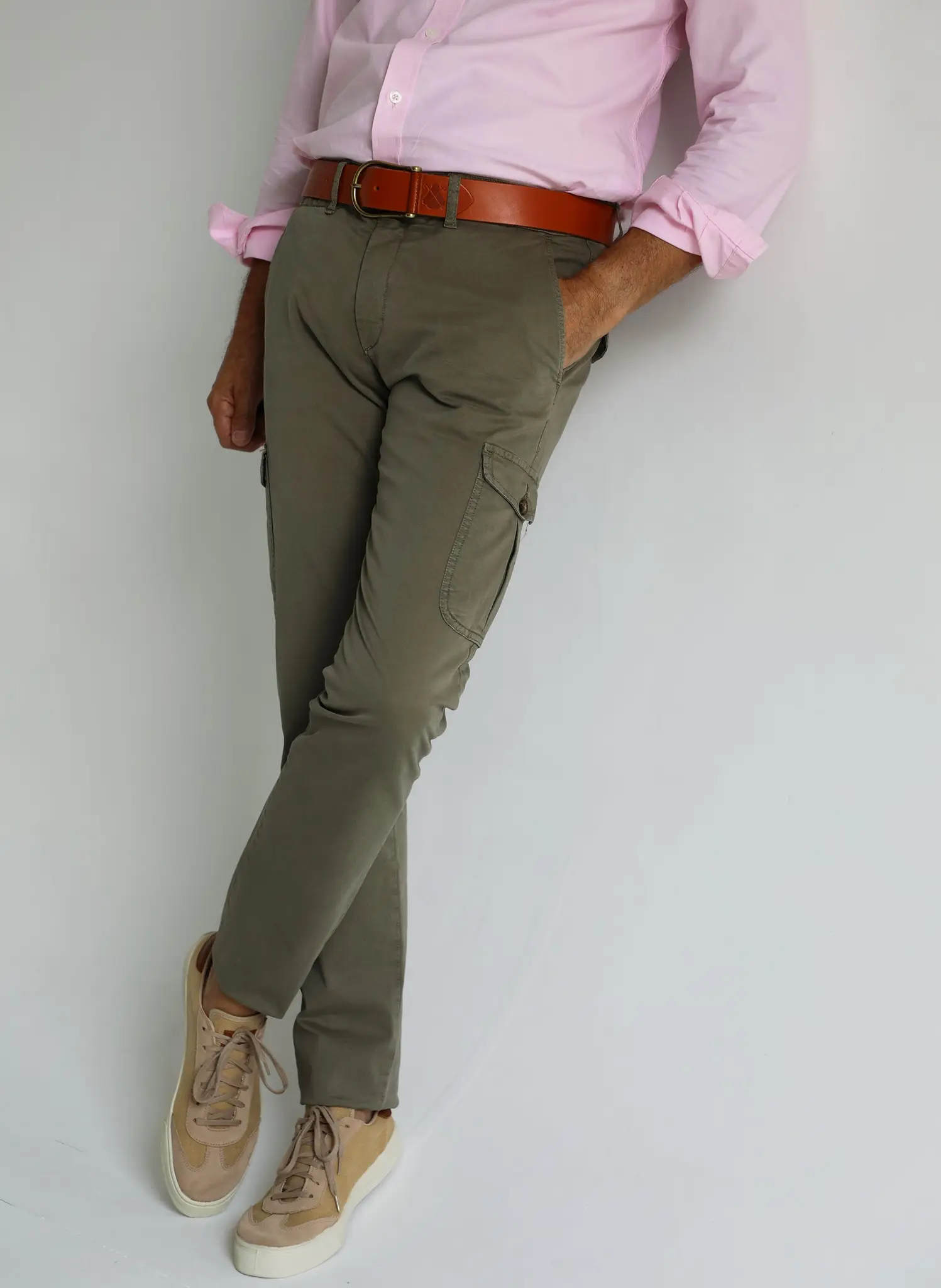 Pantalón Cargo Kaki Fino Hombre - Image 2