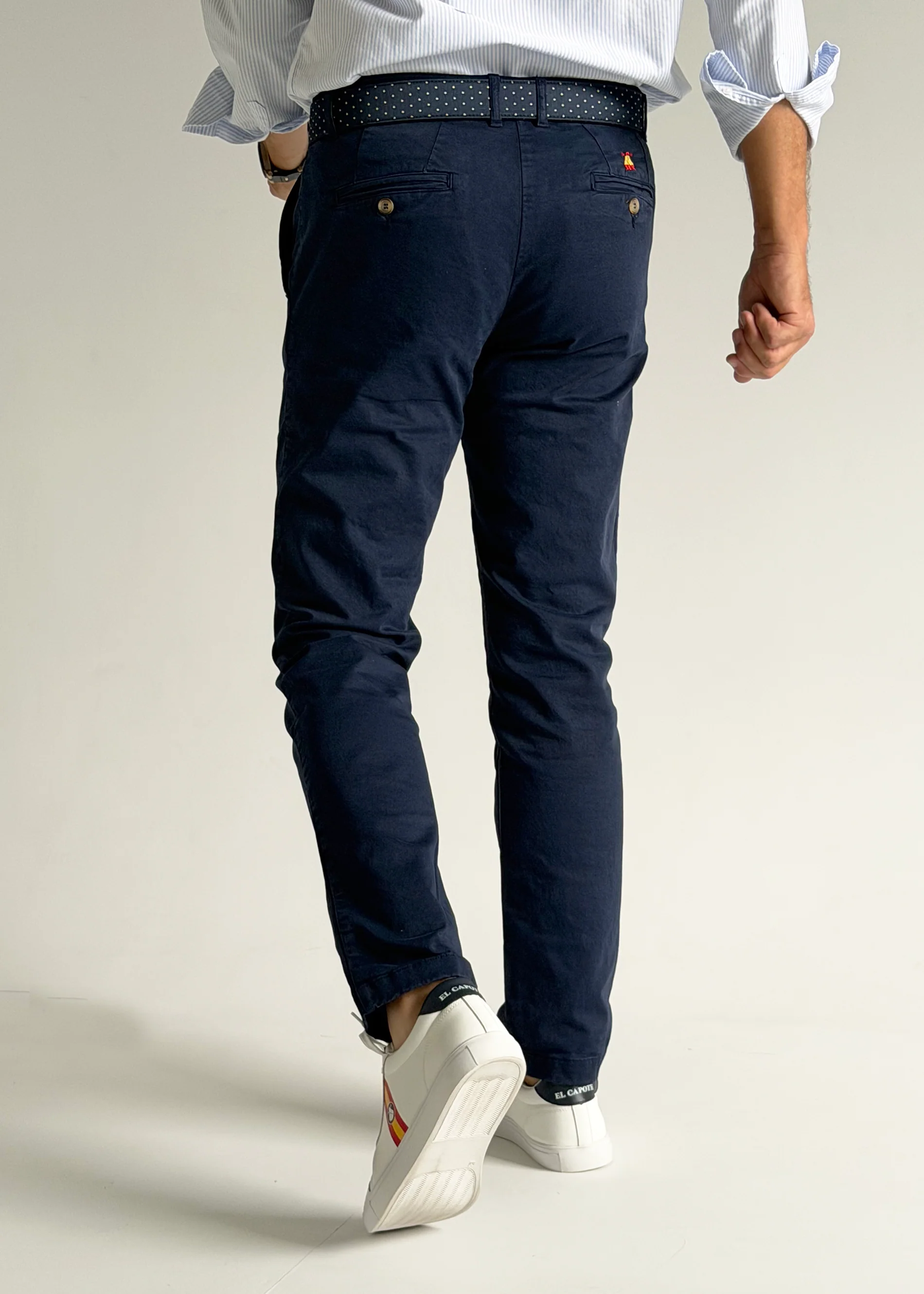 Pantalón Chino Azul Confort Hombre