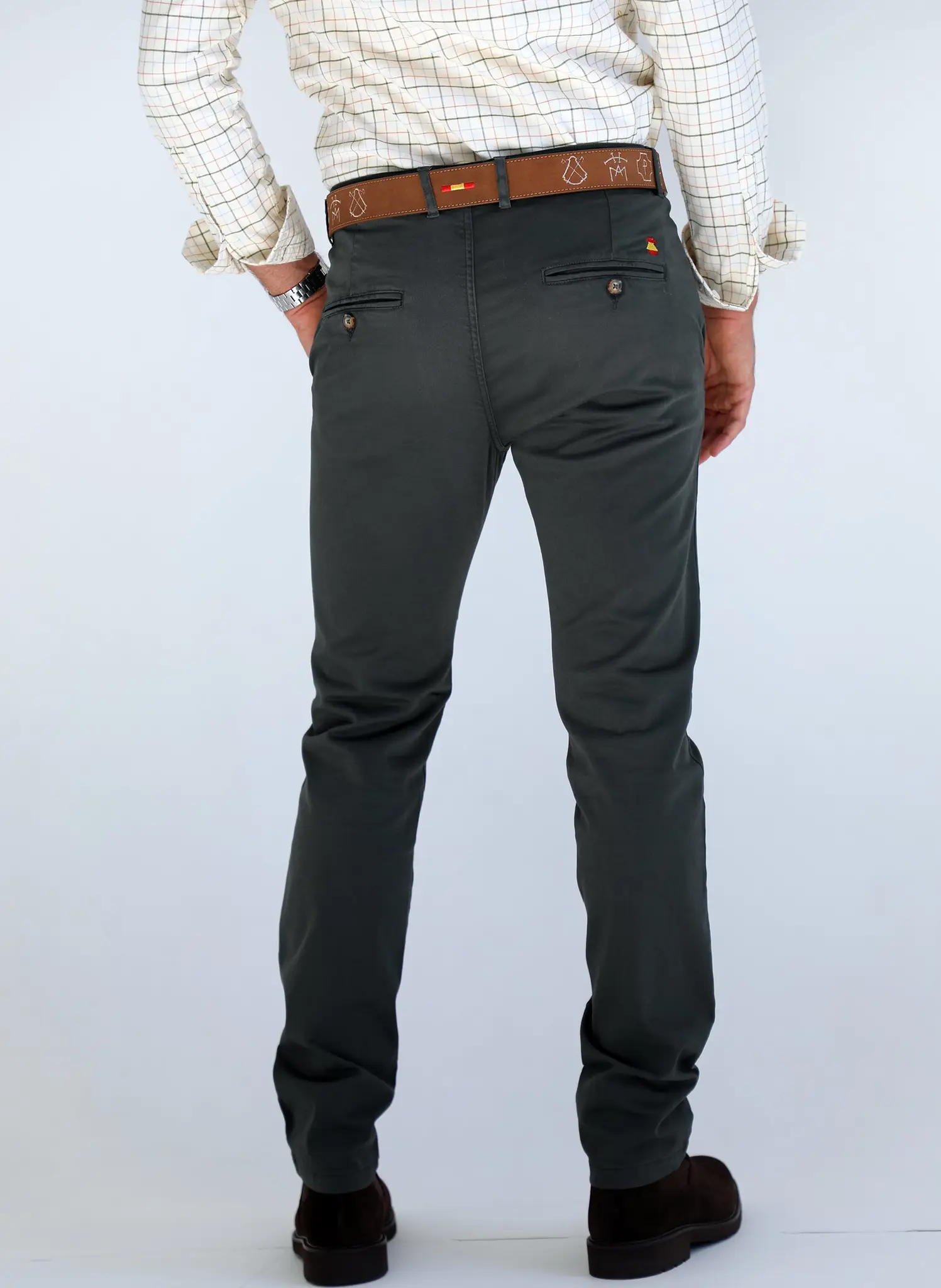 Pantalón Chino Verde España Hombre - Image 3