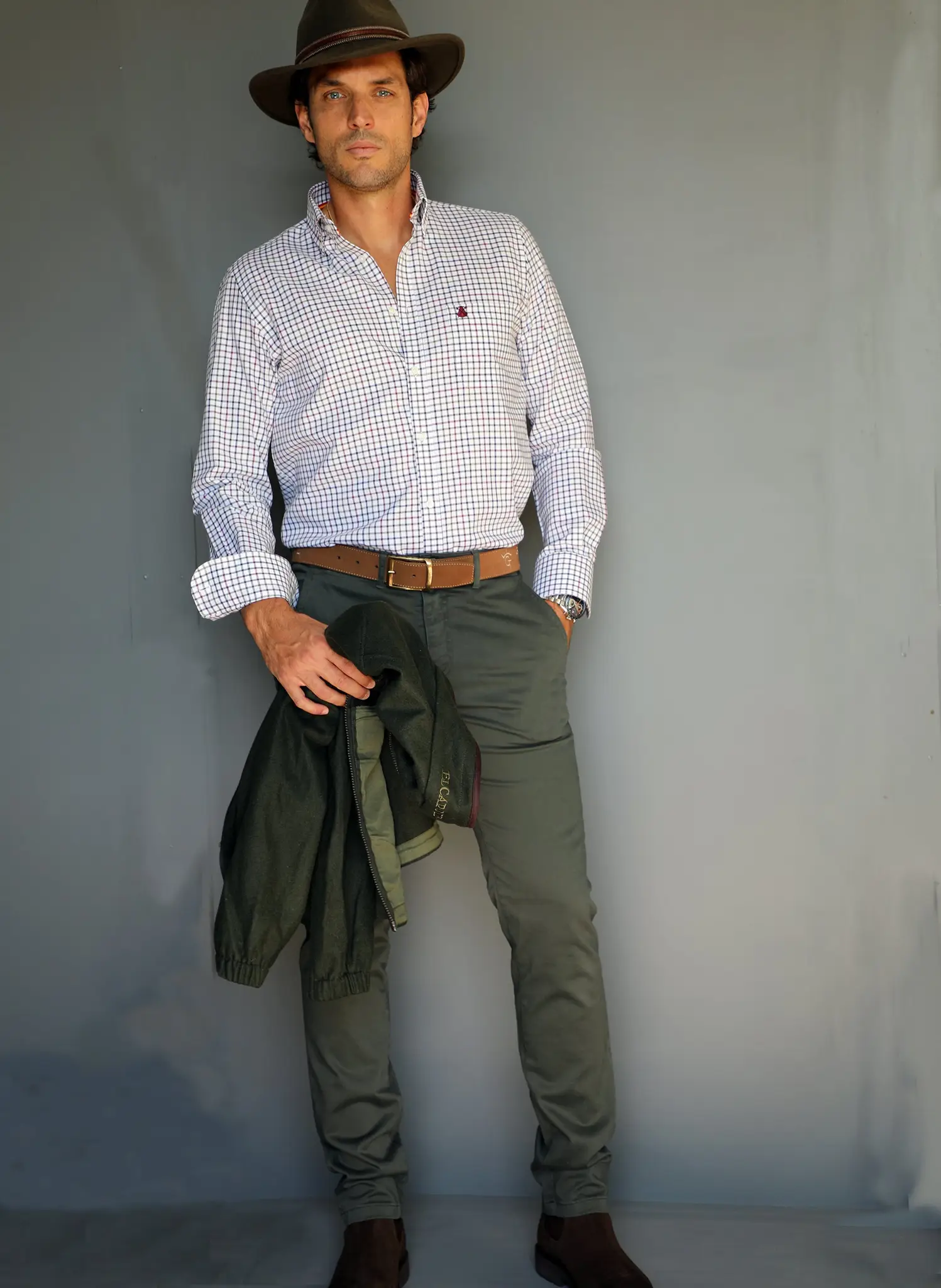 Pantalón Chino Verde España Hombre - Image 4