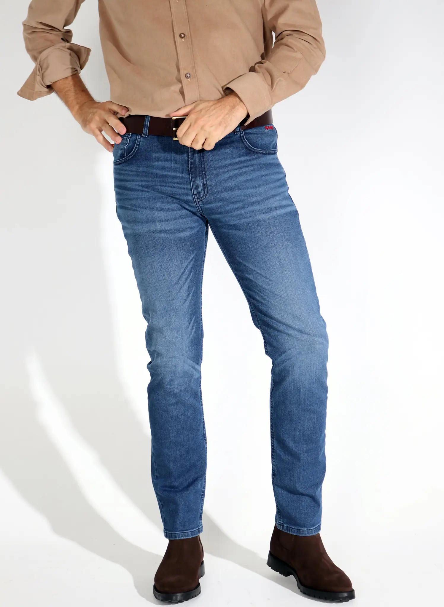 Pantalón Denim Logo España Hombre - Image 4