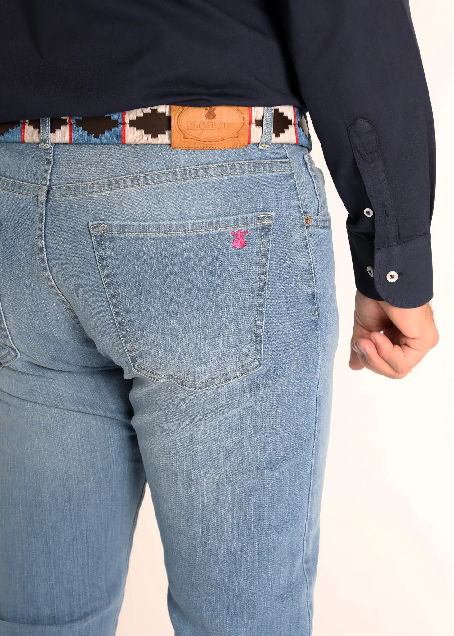 Pantalón Vaquero Desgastado Hombre - Image 3