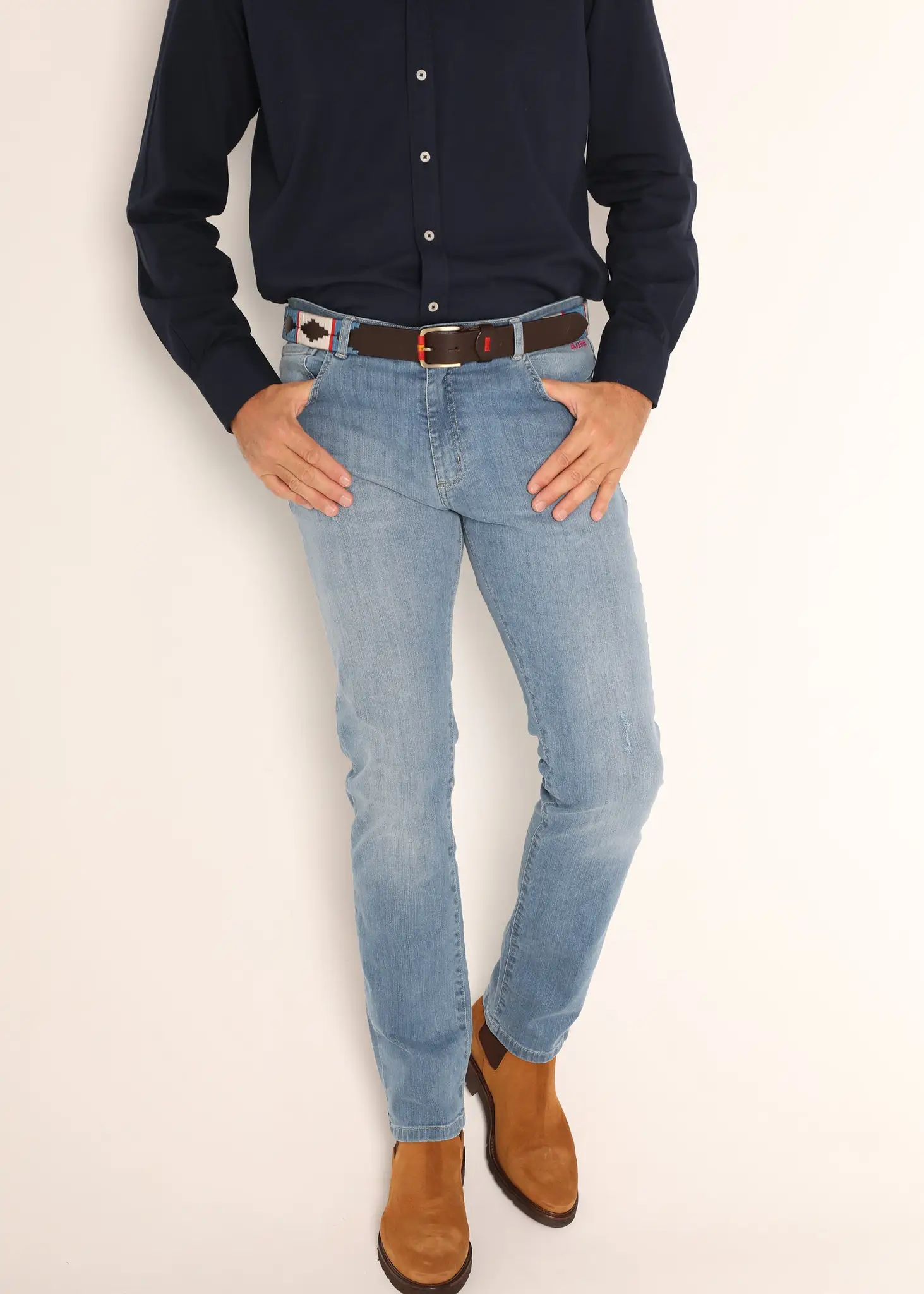 Pantalón Vaquero Desgastado Hombre - Image 4