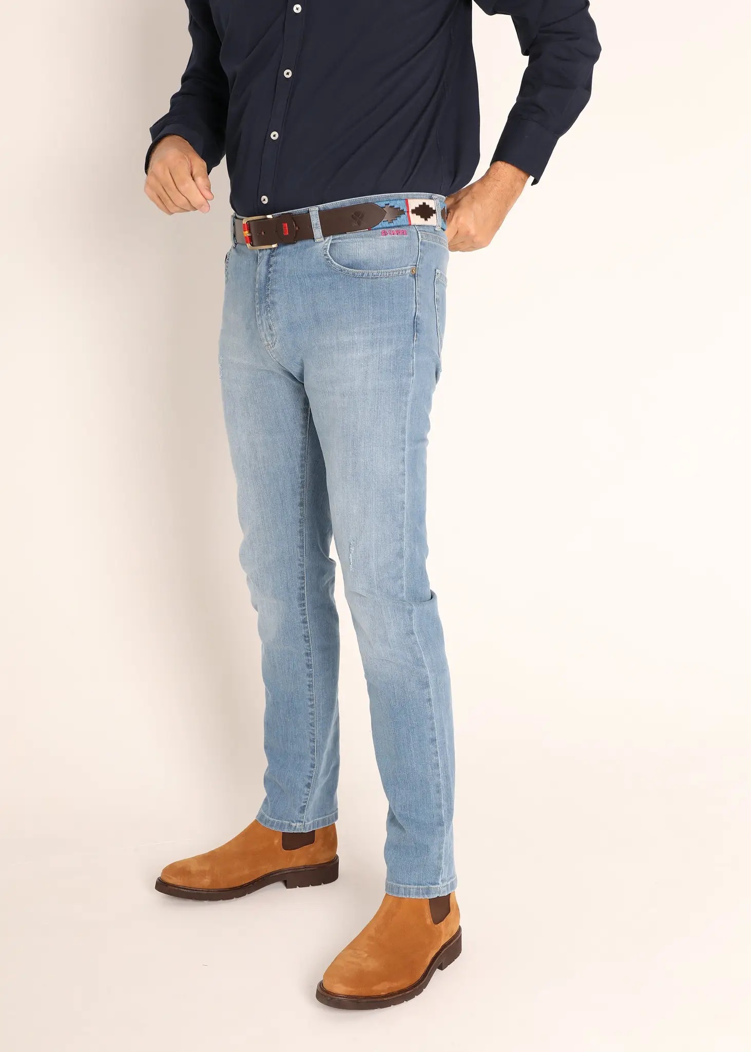 Pantalón Vaquero Desgastado Hombre - Image 6