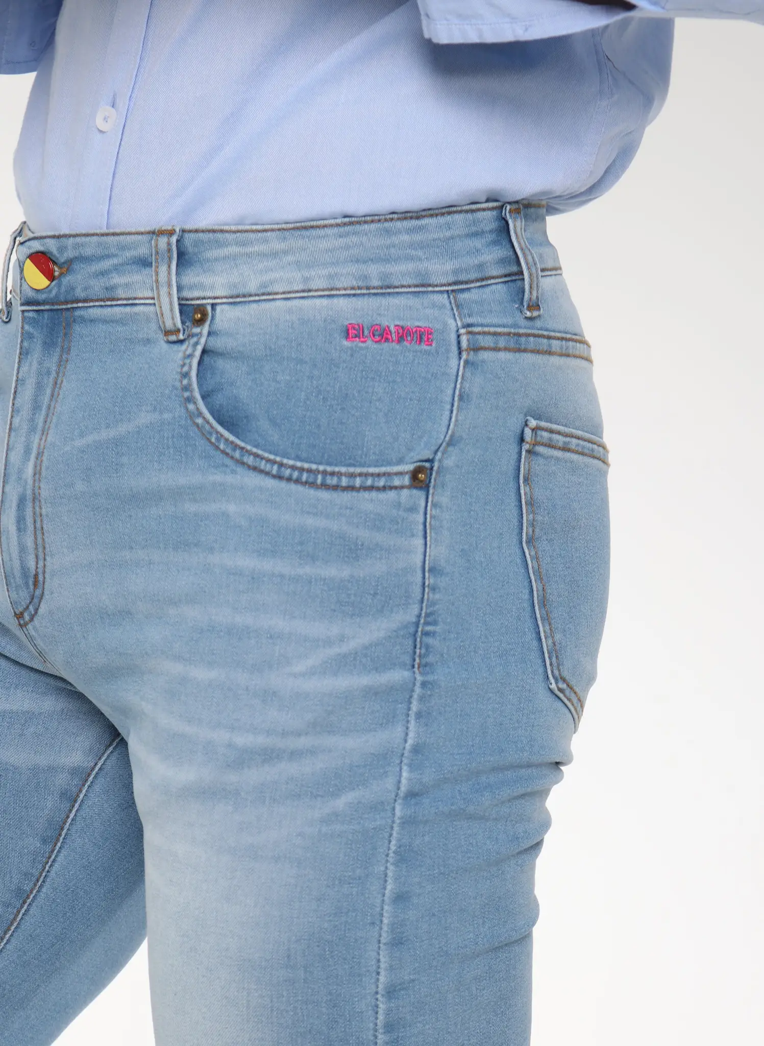 Pantalón Denim Logo Laser Hombre - Image 2
