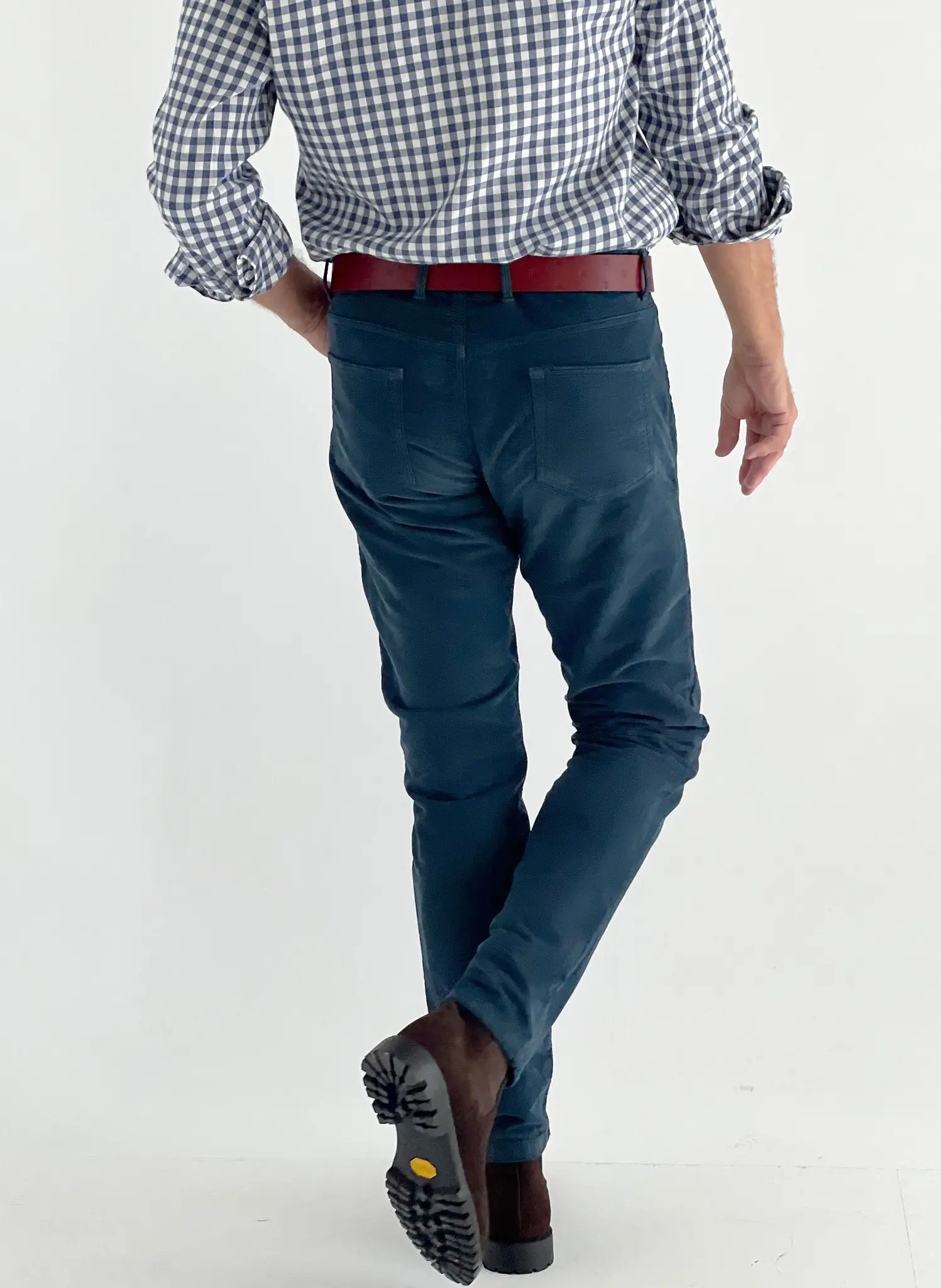 Pantalón MicroPana 5 bolsillos Azul Petróleo Hombre - Image 6