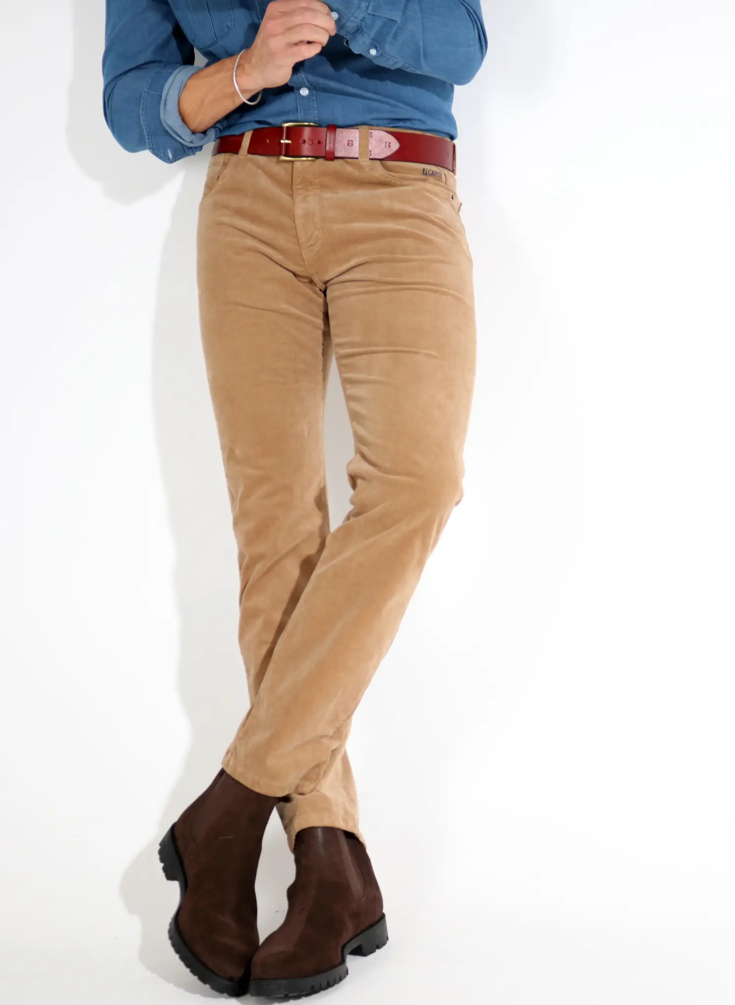 Pantalón Hombre Camel Micro Pana - Image 3