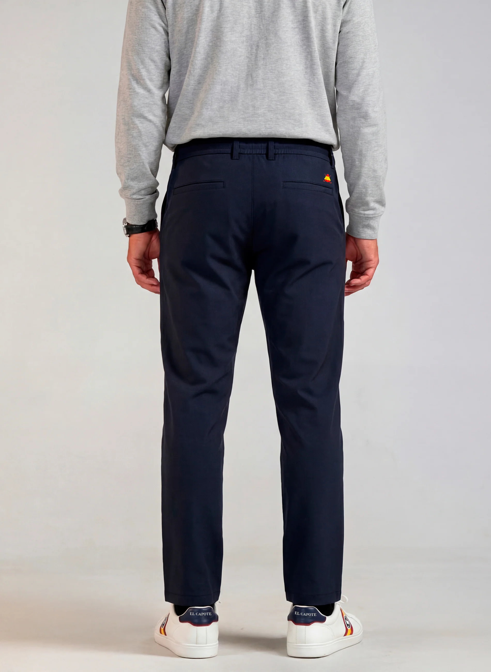 Pantalón Jogger Fino Azul Hombre - Image 3