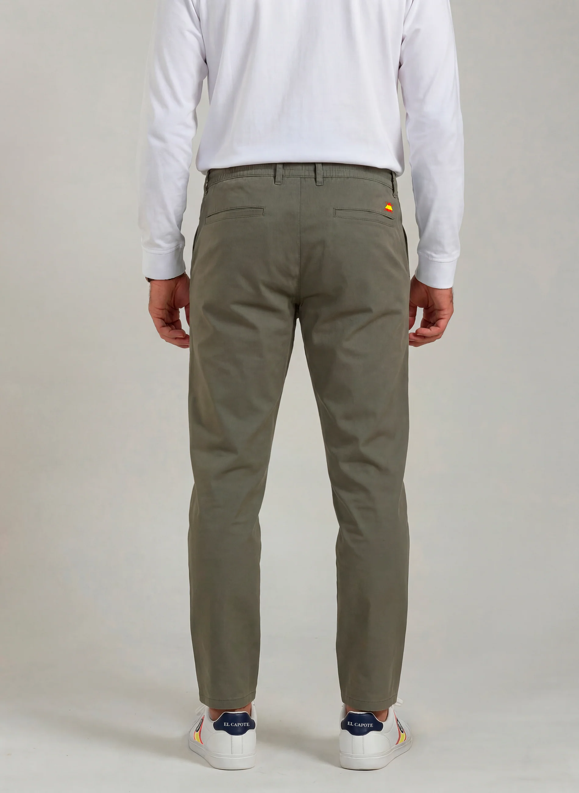 Pantalón Jogger Fino Kaki Hombre - Image 3