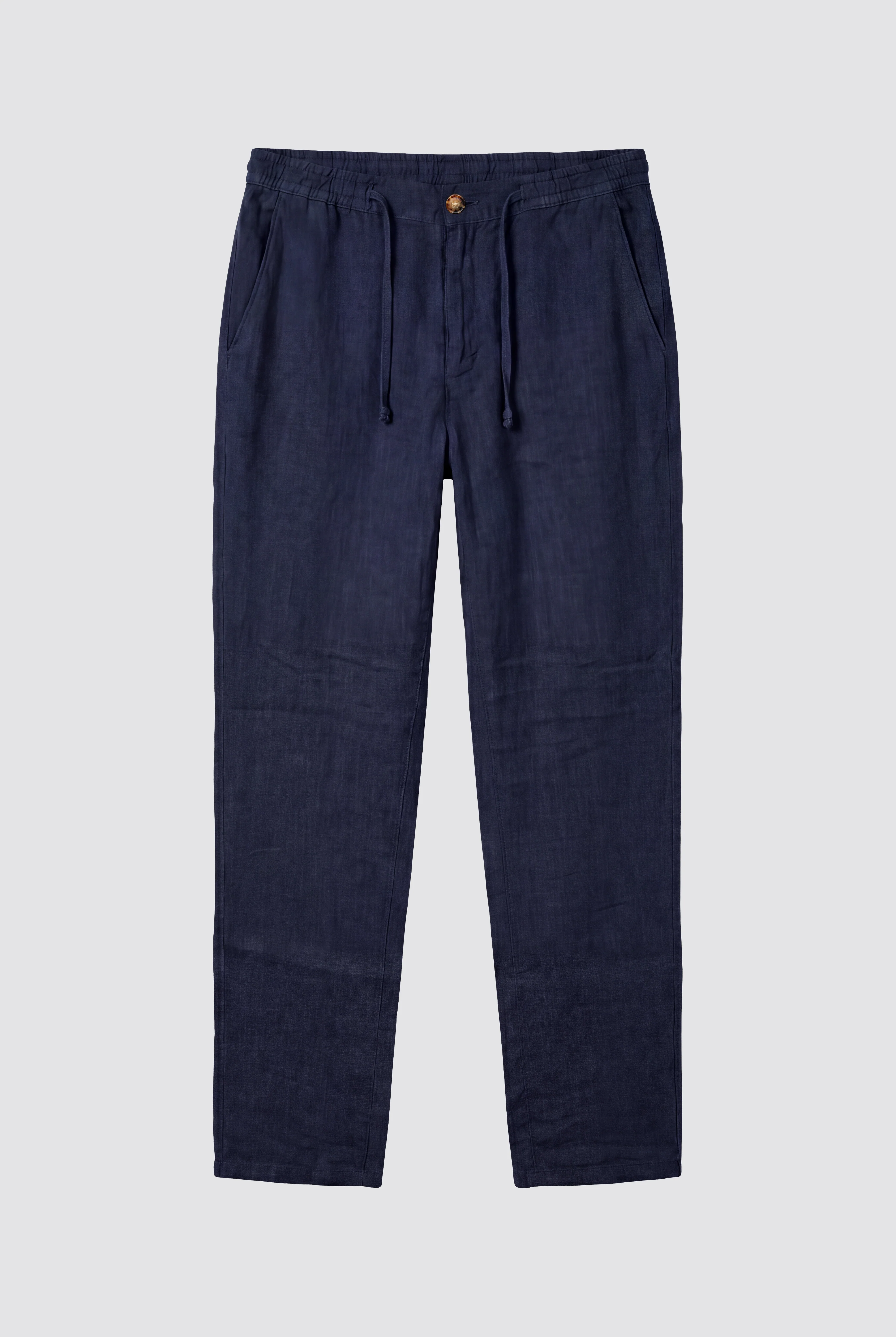 Pantalón Azul Marino Lino Cordón Hombre - Image 3