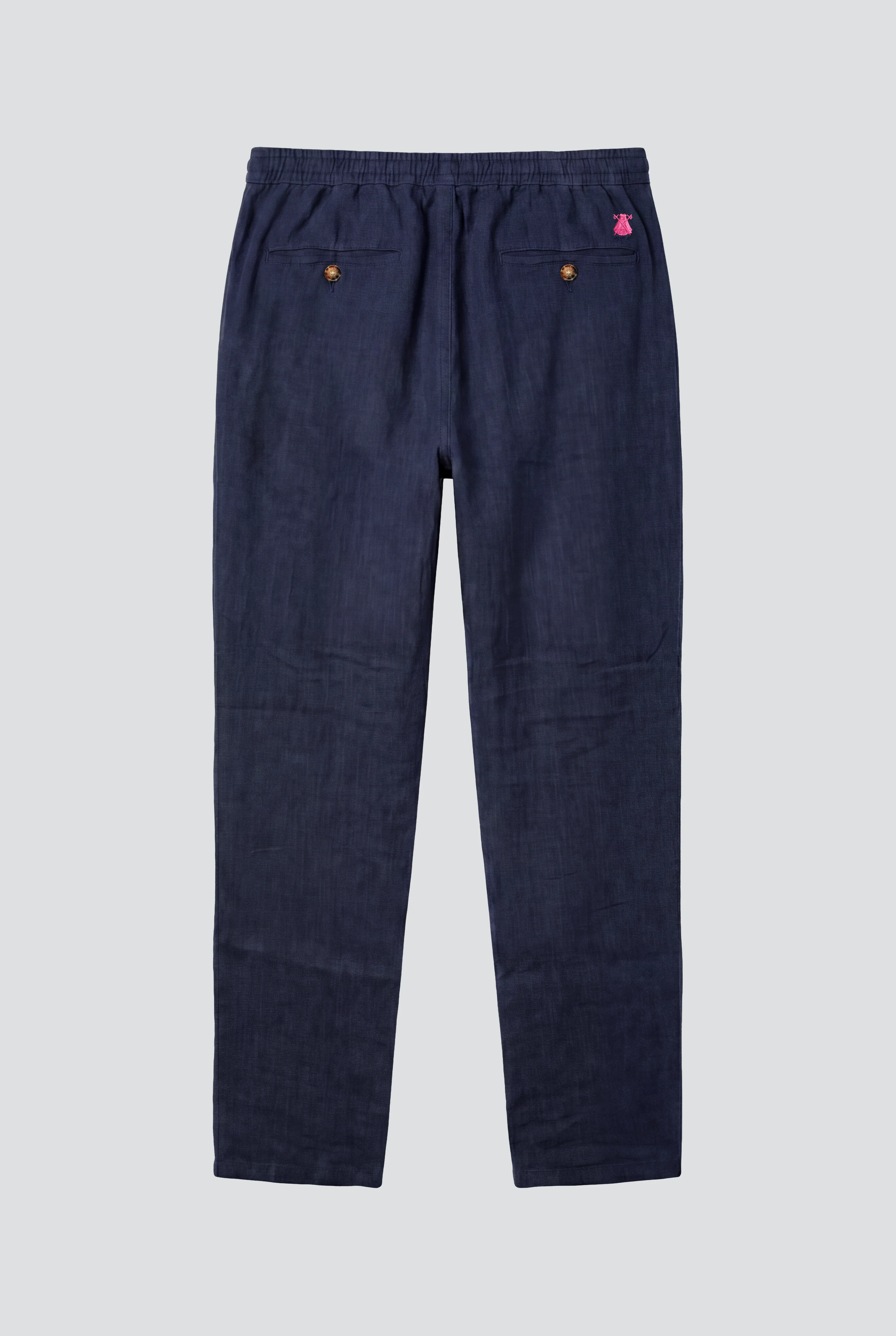 Pantalón Azul Marino Lino Cordón Hombre - Image 4