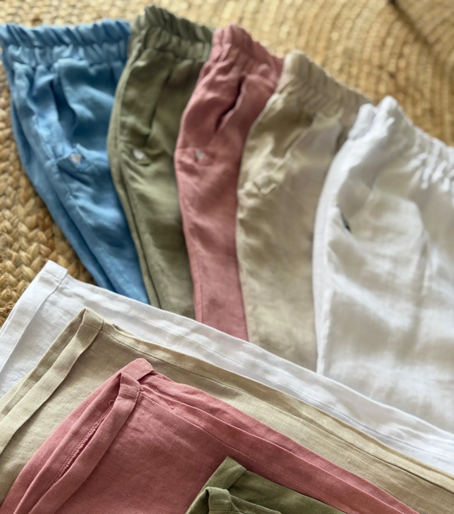 Pantalón Lino Azul Añíl Mujer - Image 5
