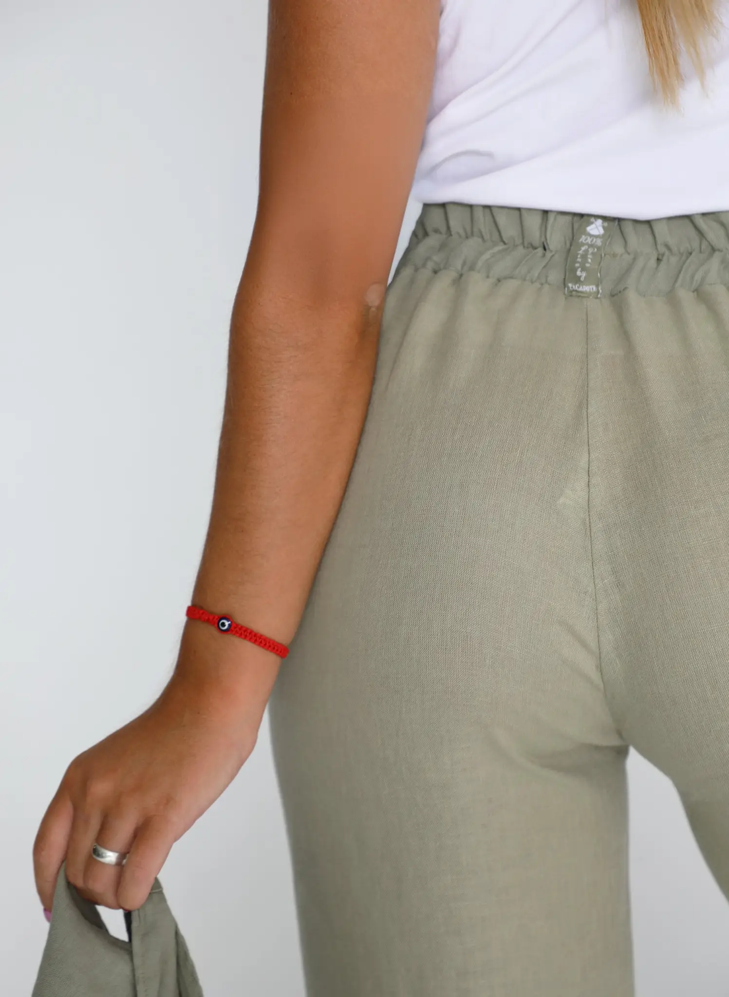 Pantalón Lino Kaki Mujer - Image 3