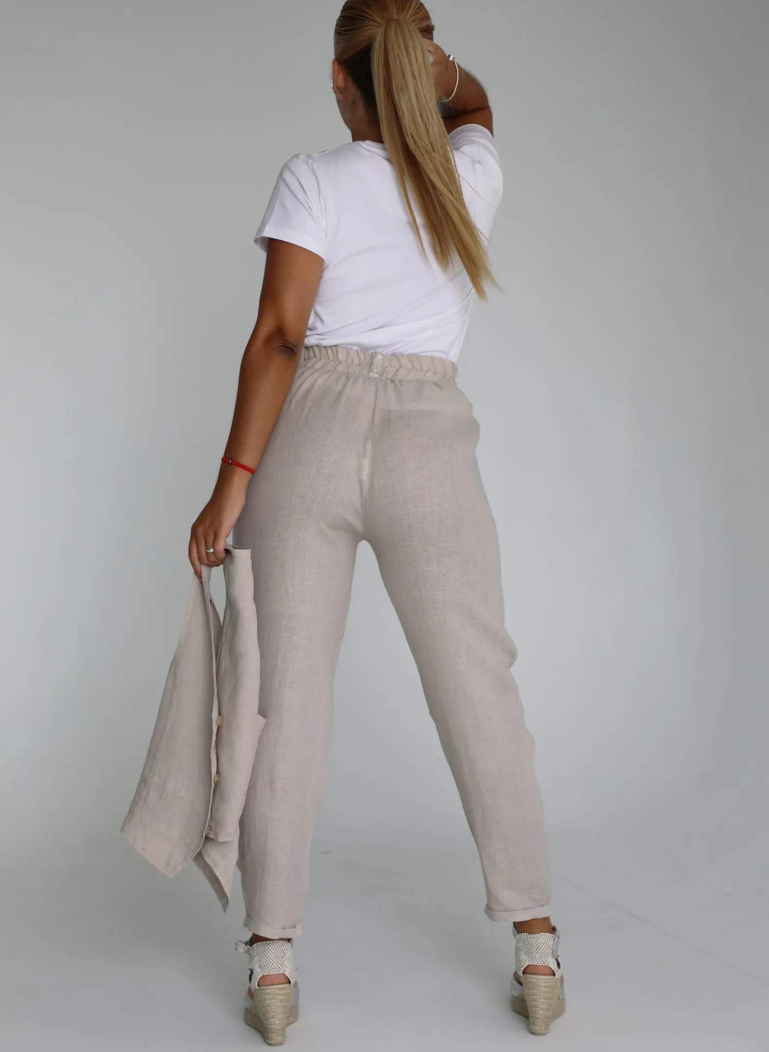 Pantalón Lino Tierra Mujer - Image 3