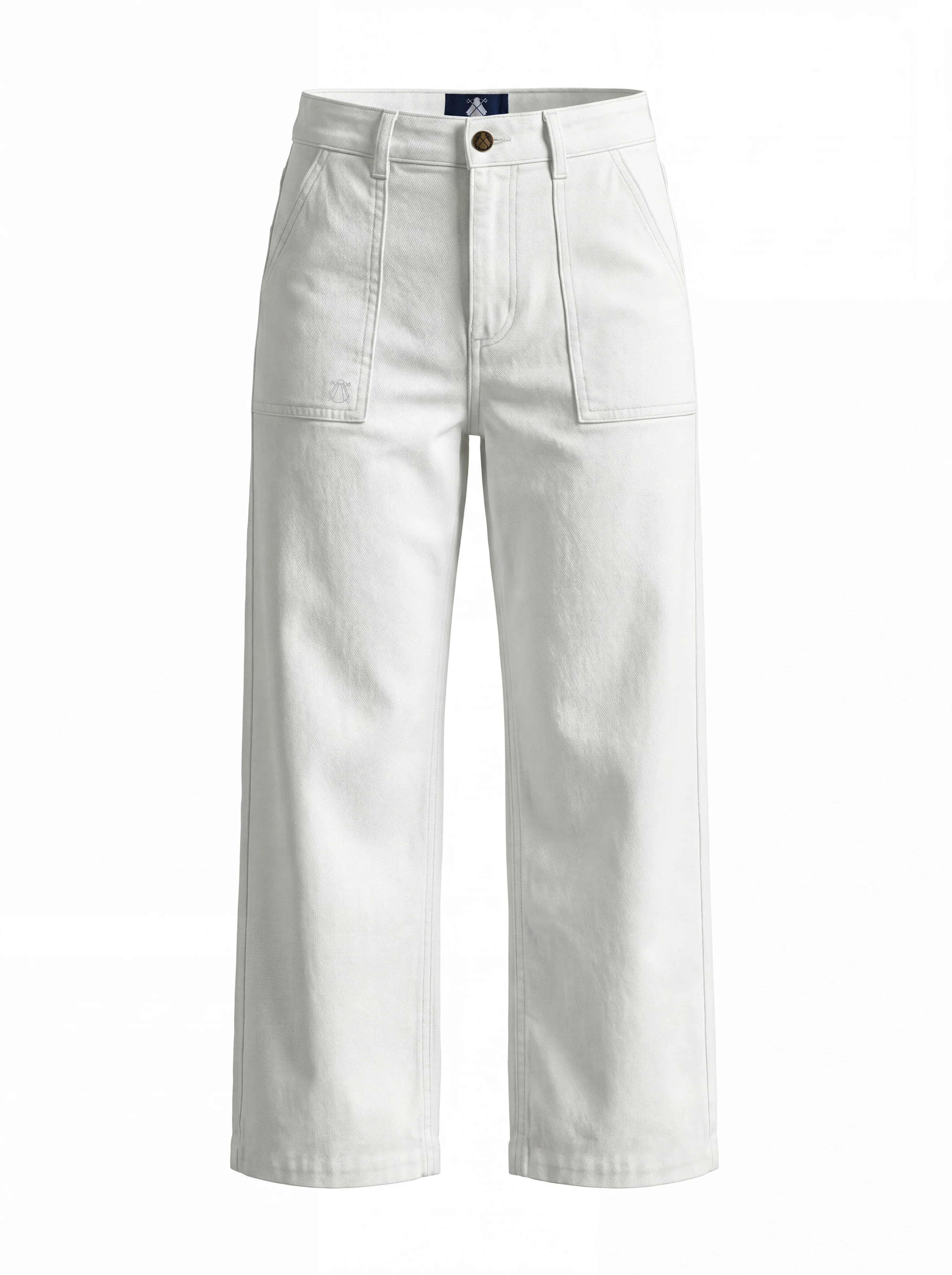 Pantalón Sarga Crudo Mujer - Image 3