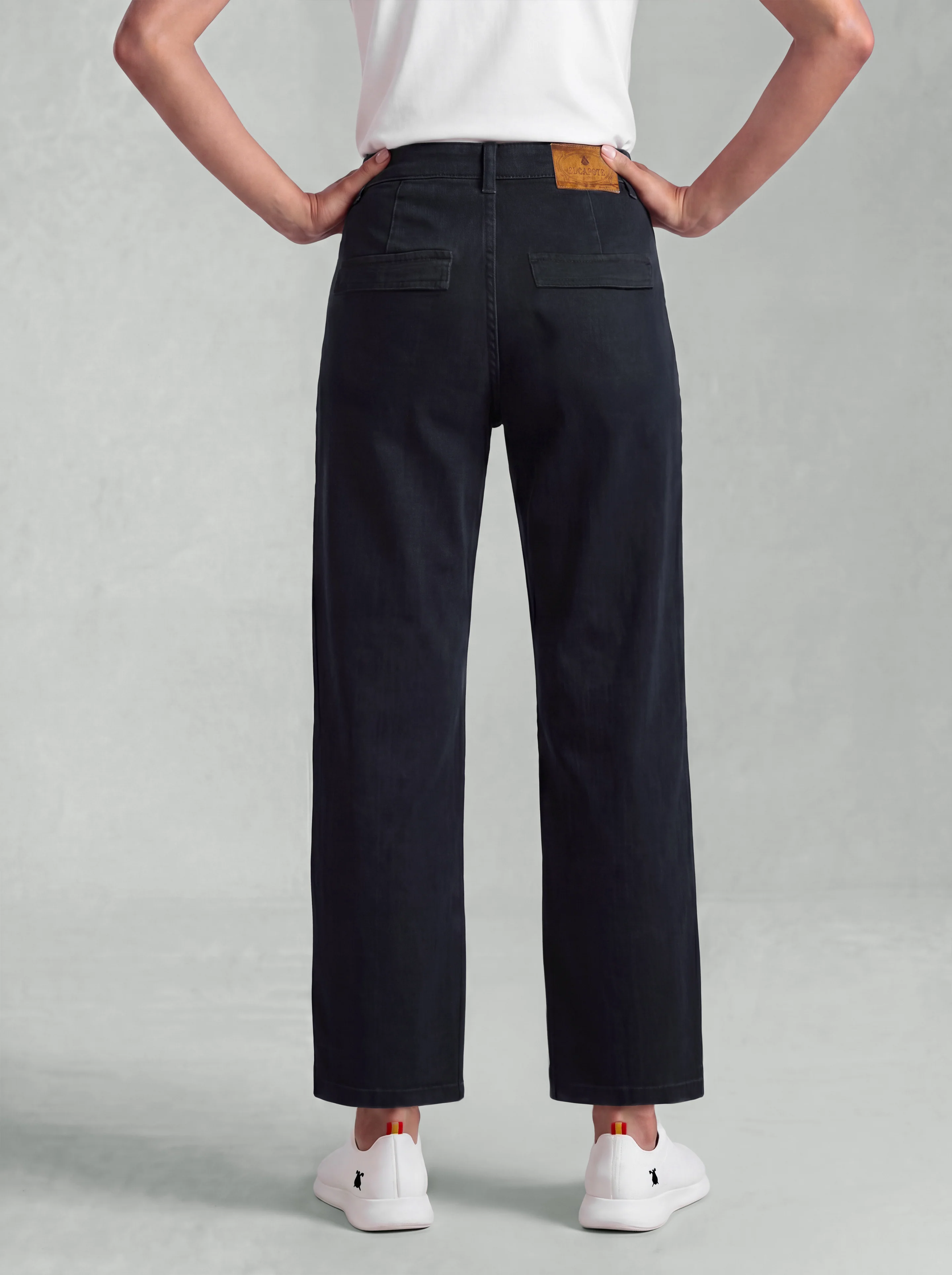 Pantalón Sarga Negro Mujer - Image 2