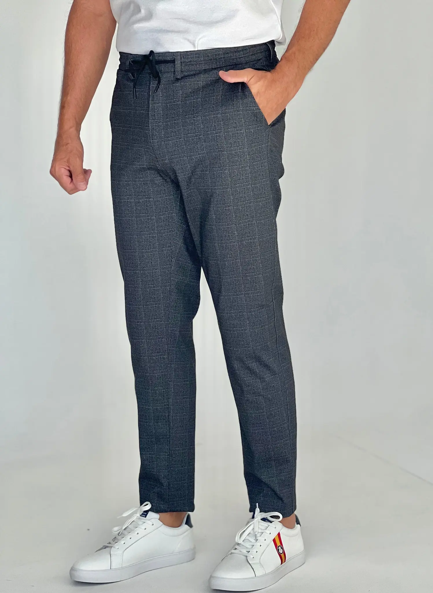 Pantalón Cuadros Tejido Técnico Hombre - Image 3