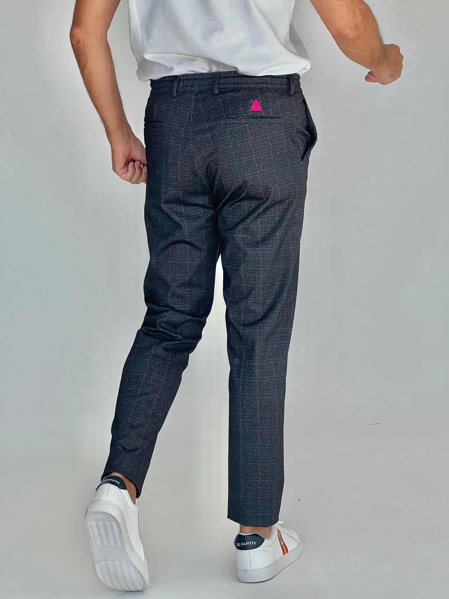 Pantalón Cuadros Tejido Técnico Hombre - Image 4