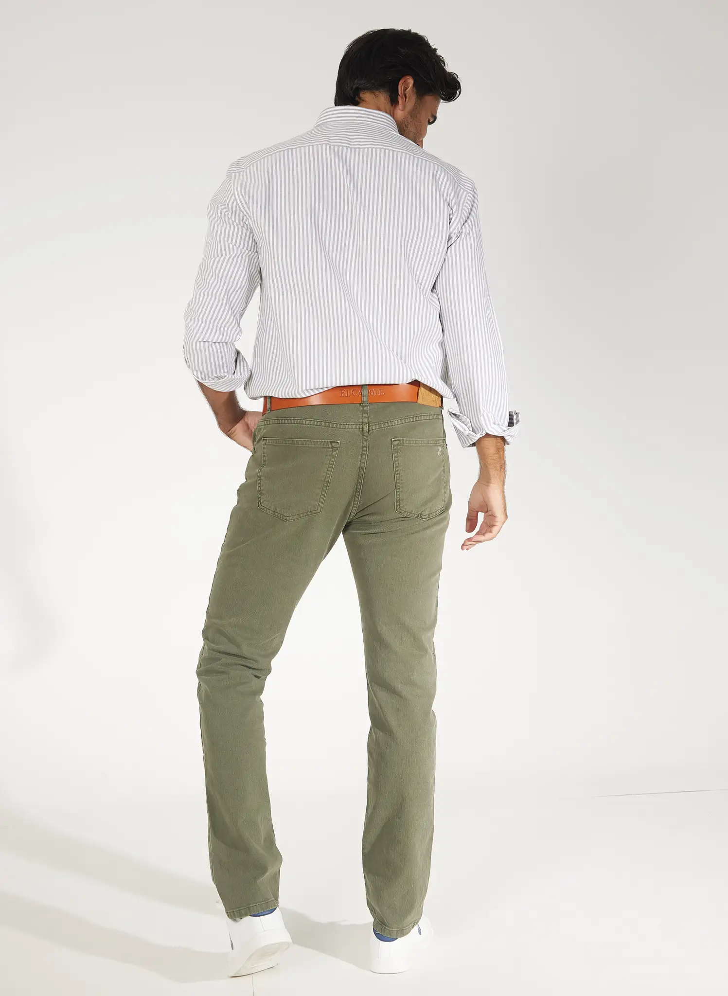 Pantalón Verde Kaki 5 Bolsillos Hombre - Image 5