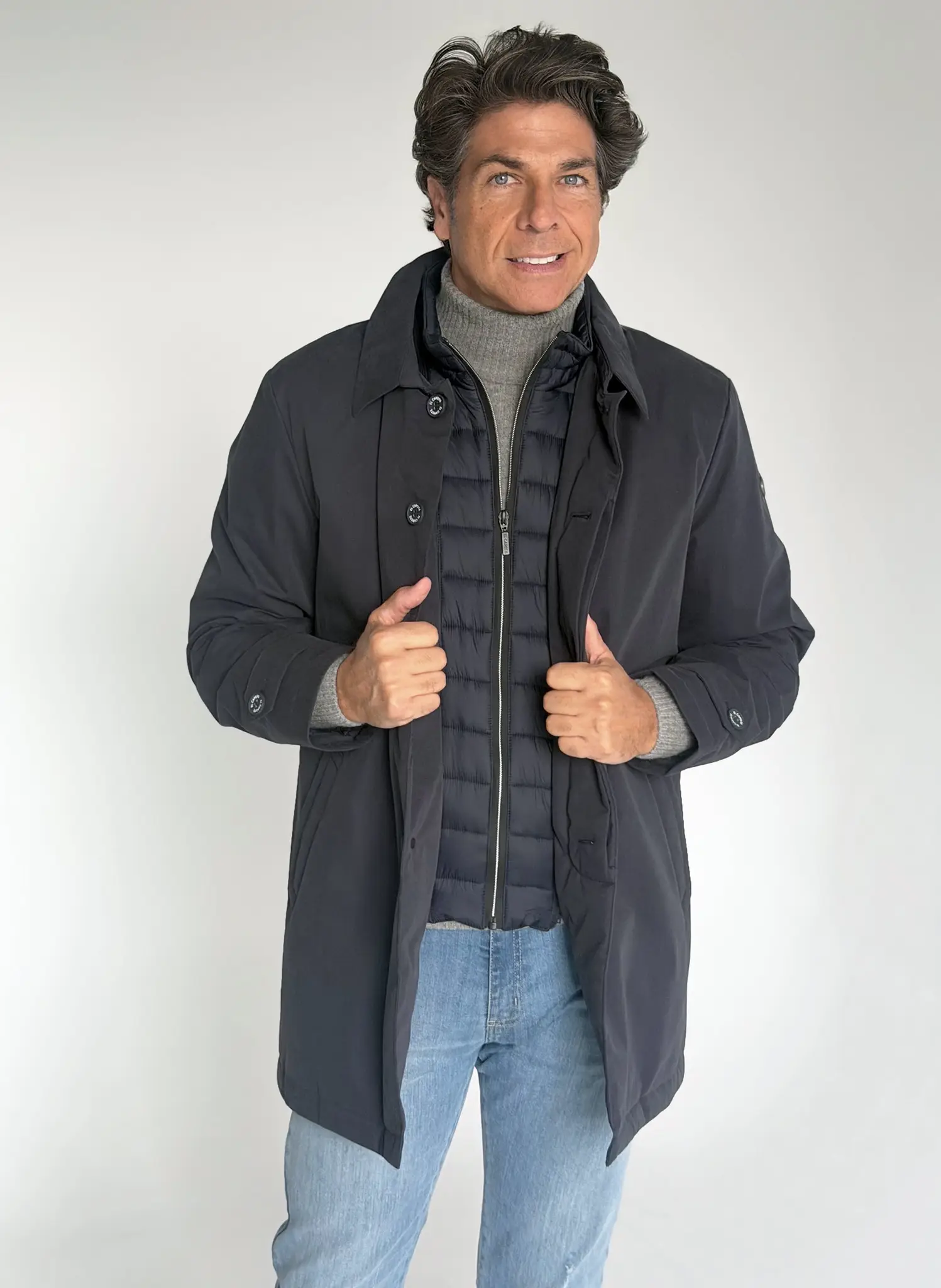 Parka Azul Acolchada Hombre - Image 6