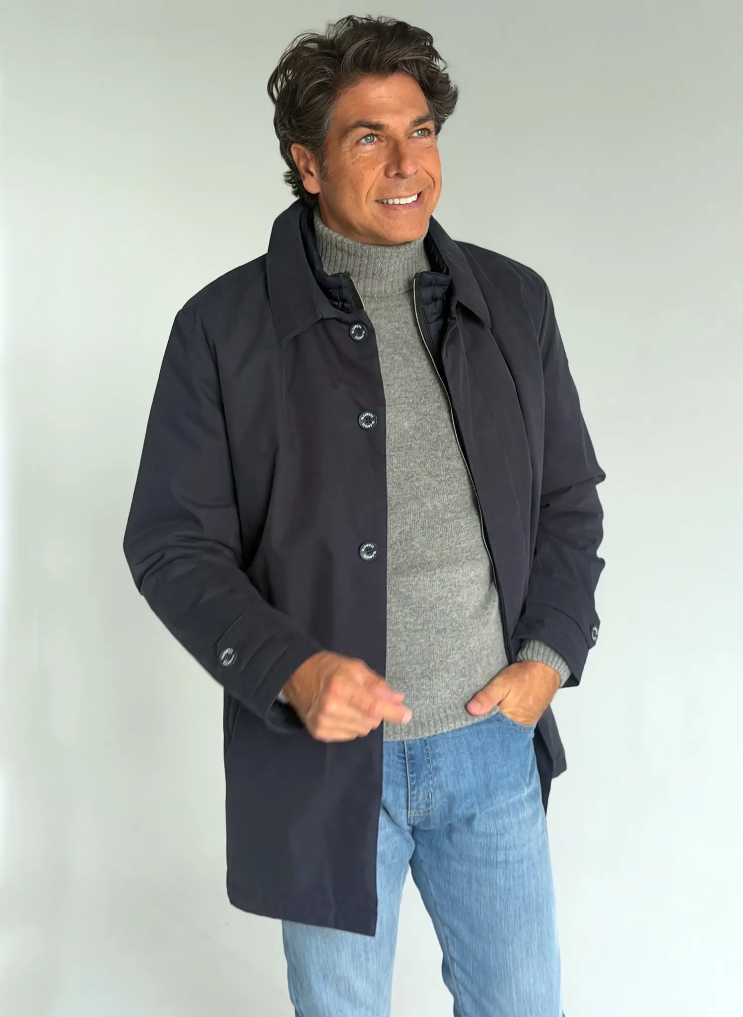 Parka Azul Acolchada Hombre - Image 7