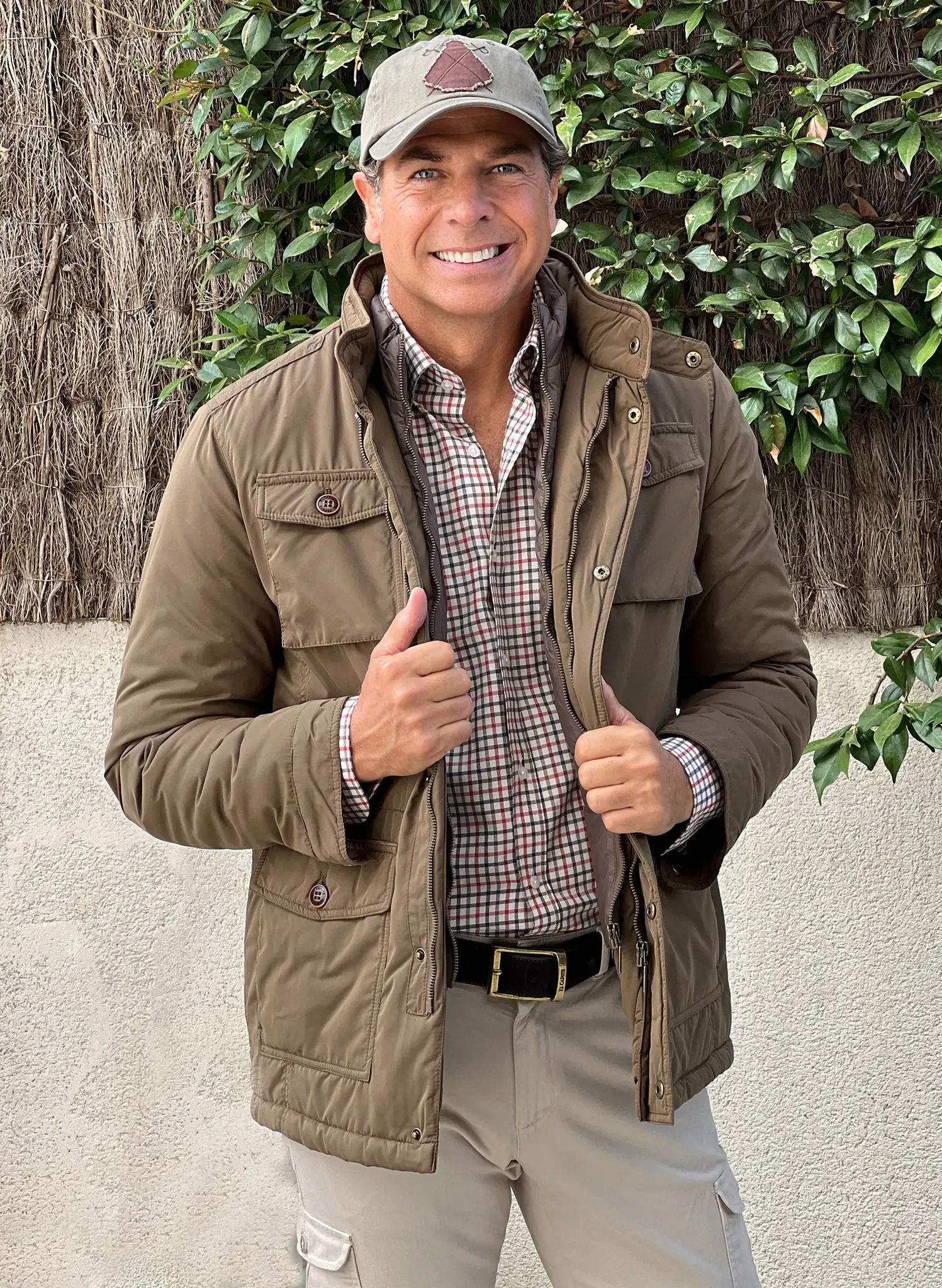 Parka Camel Con Chaleco Hombre - Image 4