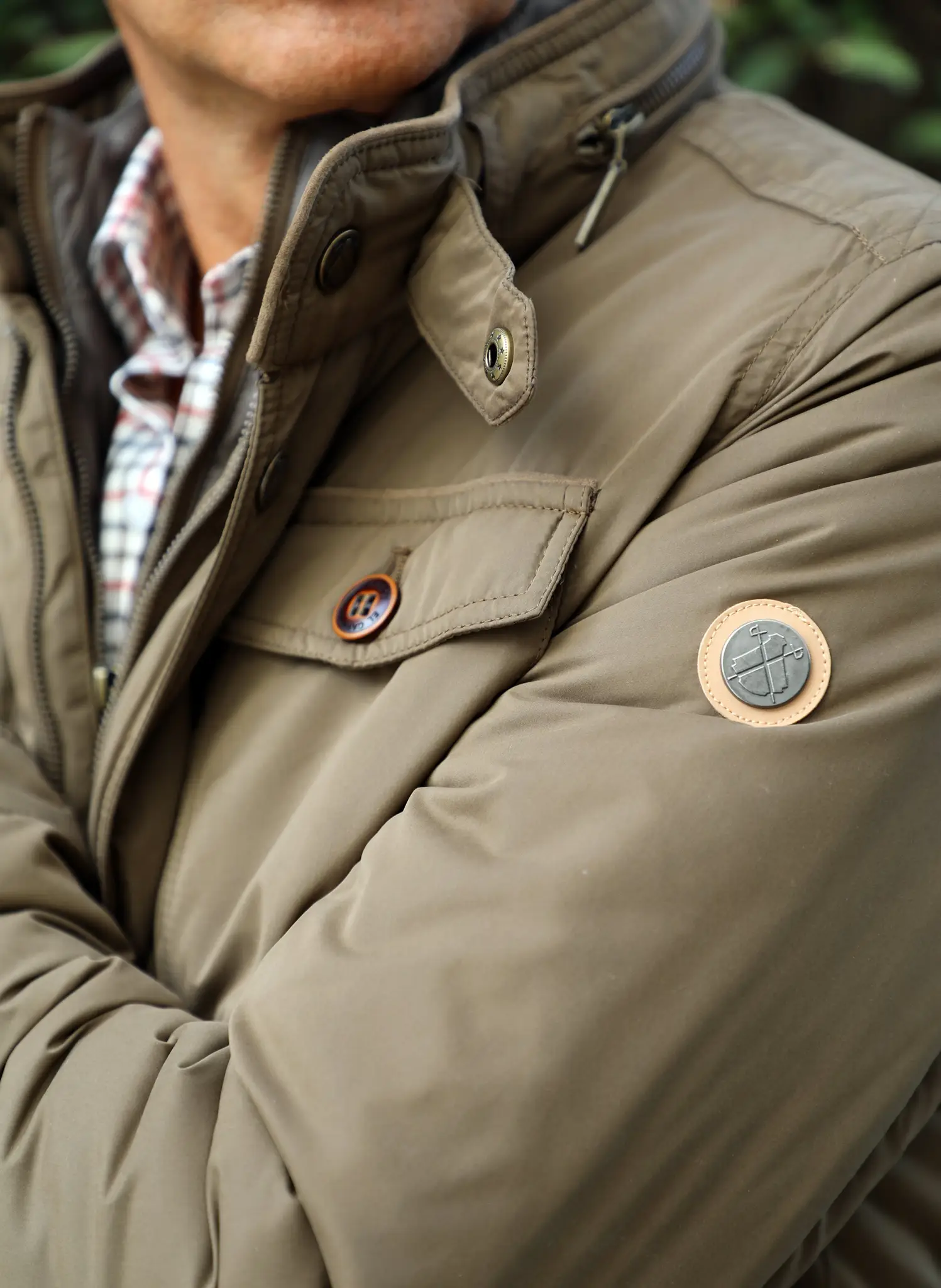 Parka Camel Con Chaleco Hombre - Image 5