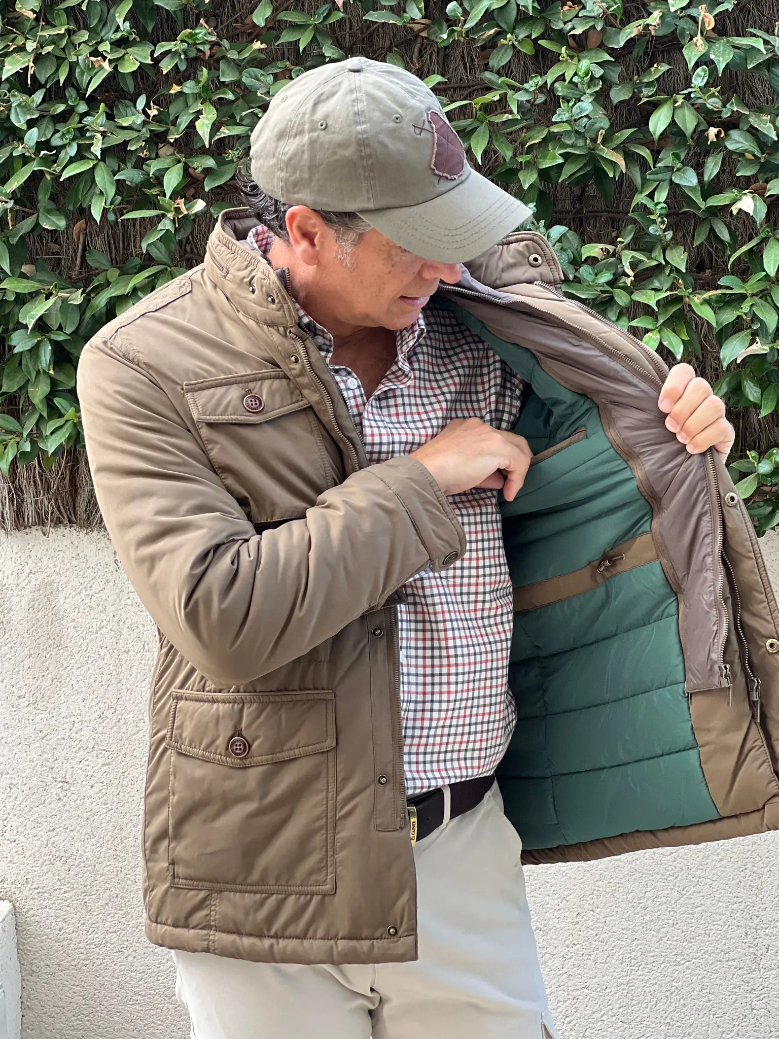 Parka Camel Con Chaleco Hombre - Image 6