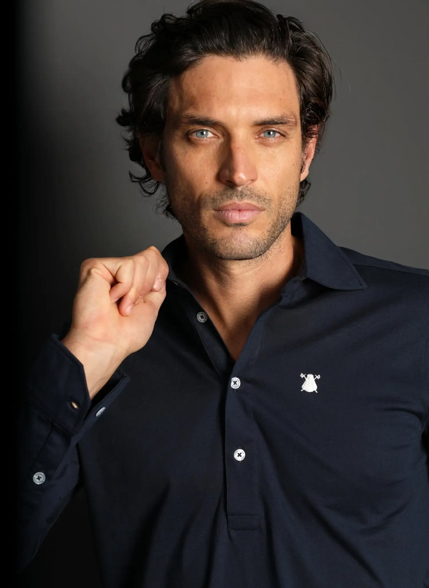 Polera Azul Marino Hombre - Image 4