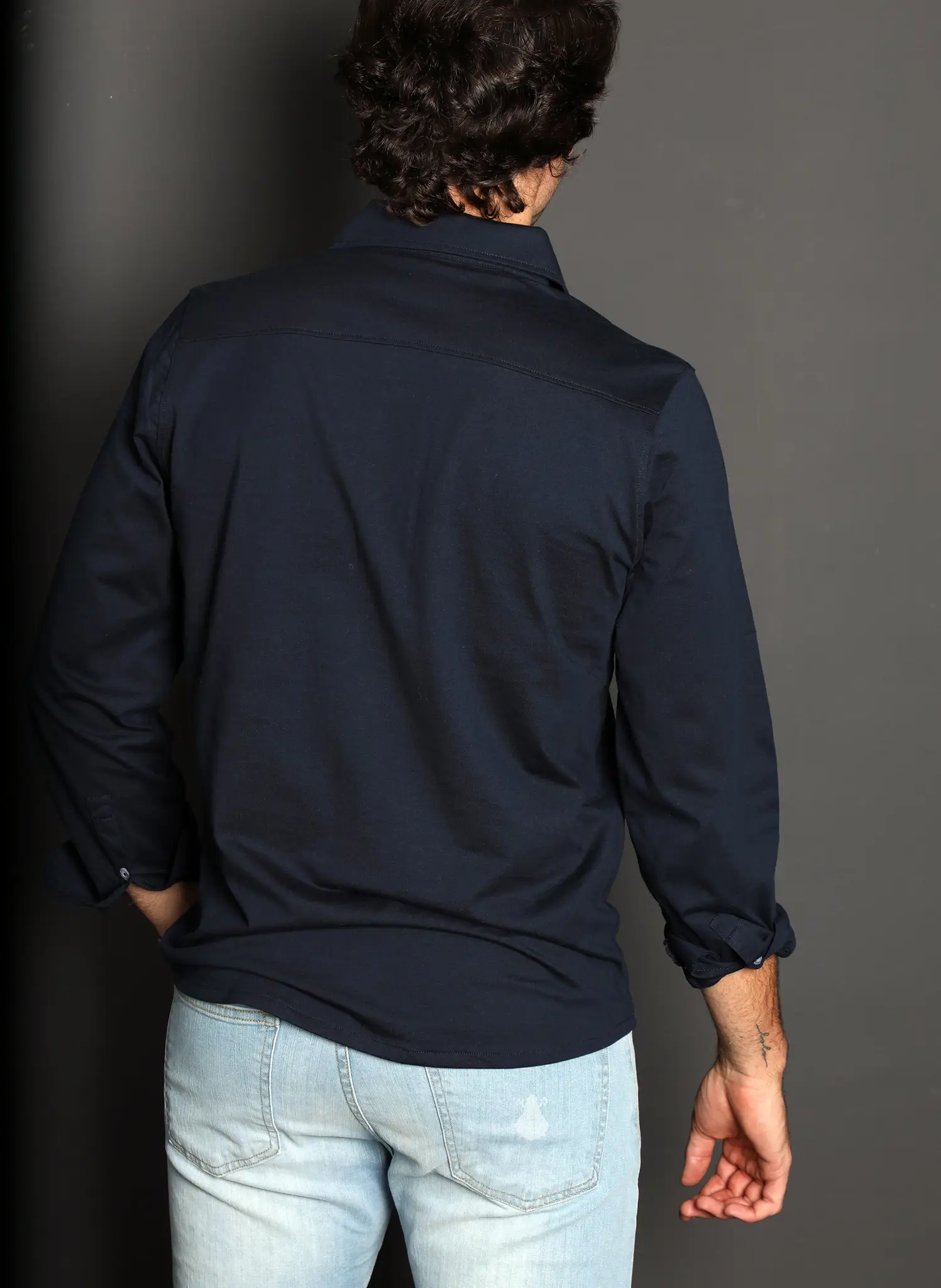 Polera Azul Marino Hombre - Image 5