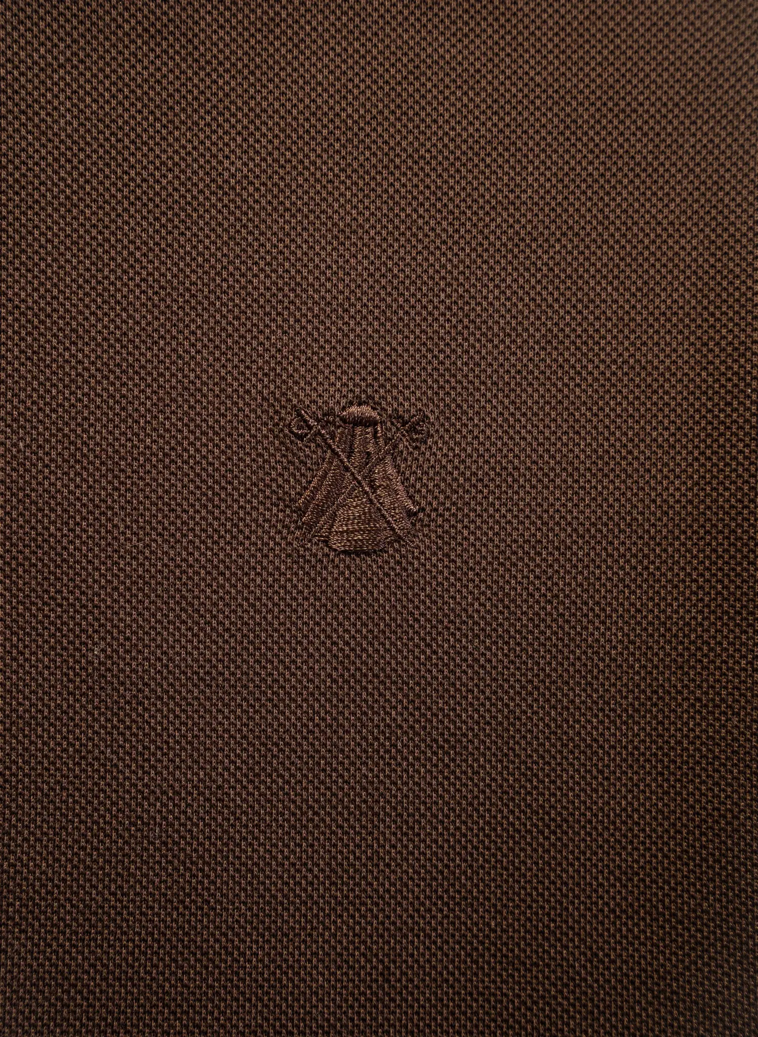 Polera Marrón Algodón Mercerizado Hombre - Image 5