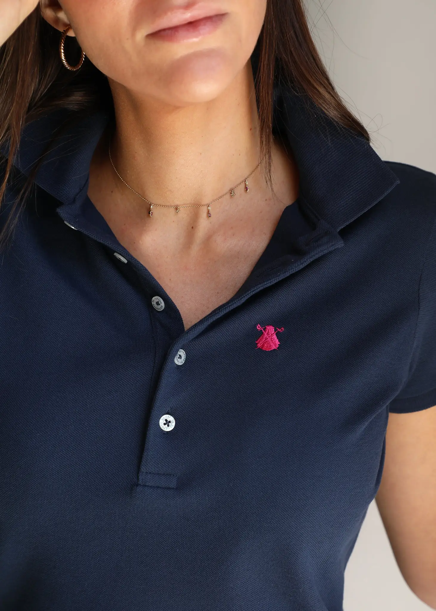 Polo Azul Marino Classic Mujer - Image 5