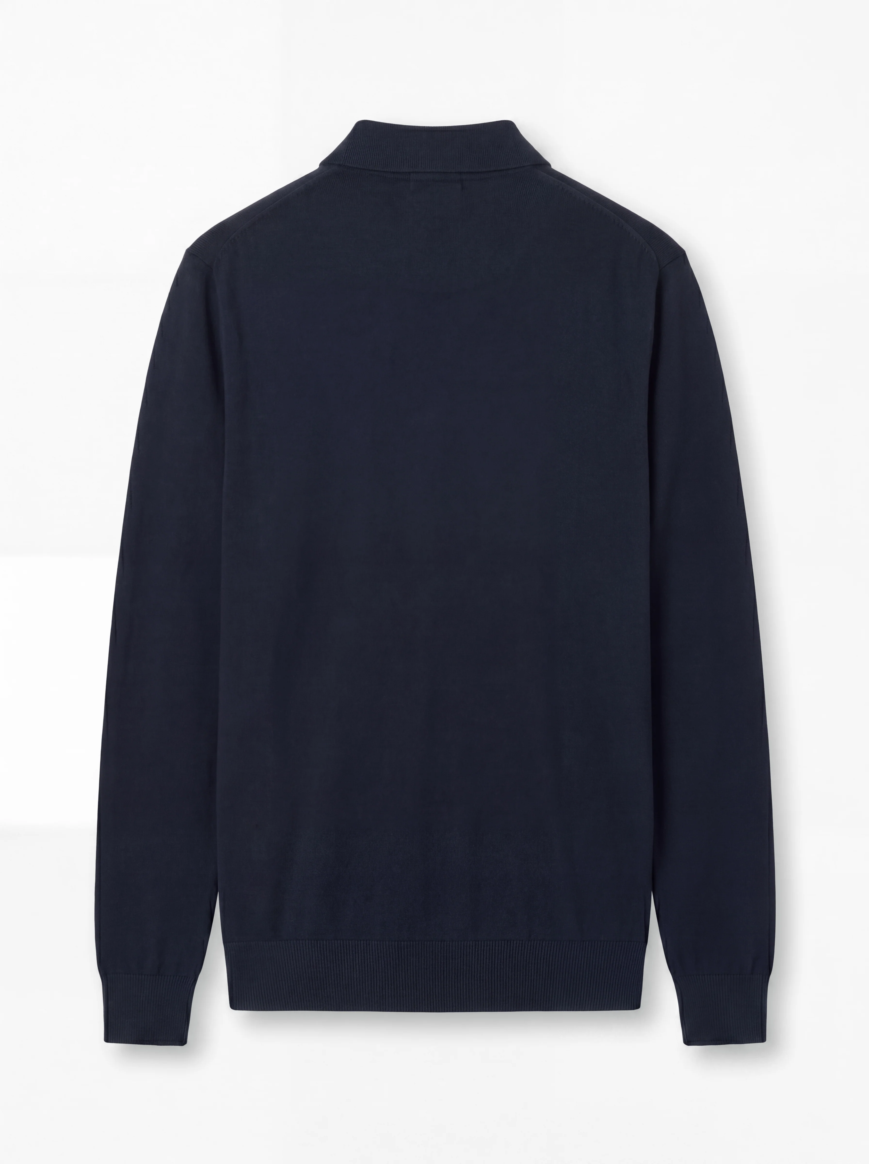 Polo Azul de Punto Manga Larga Hombre - Image 6