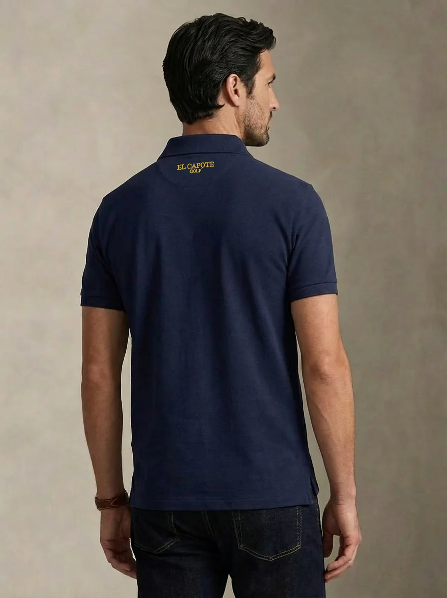 Polo Azul España Tejido Técnico Hombre - Image 4