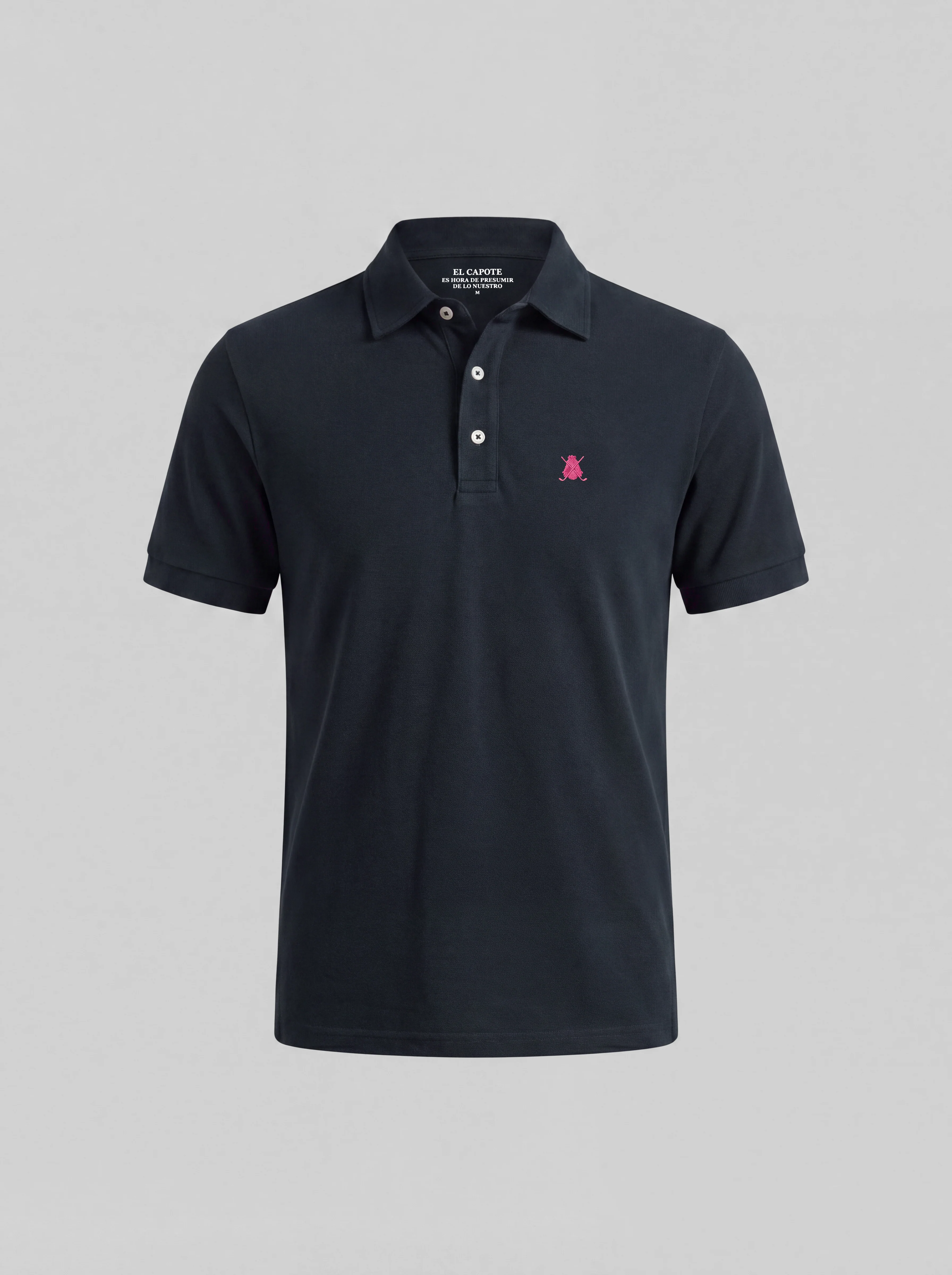Polo Azul Manga Corta Soft Hombre - Image 2