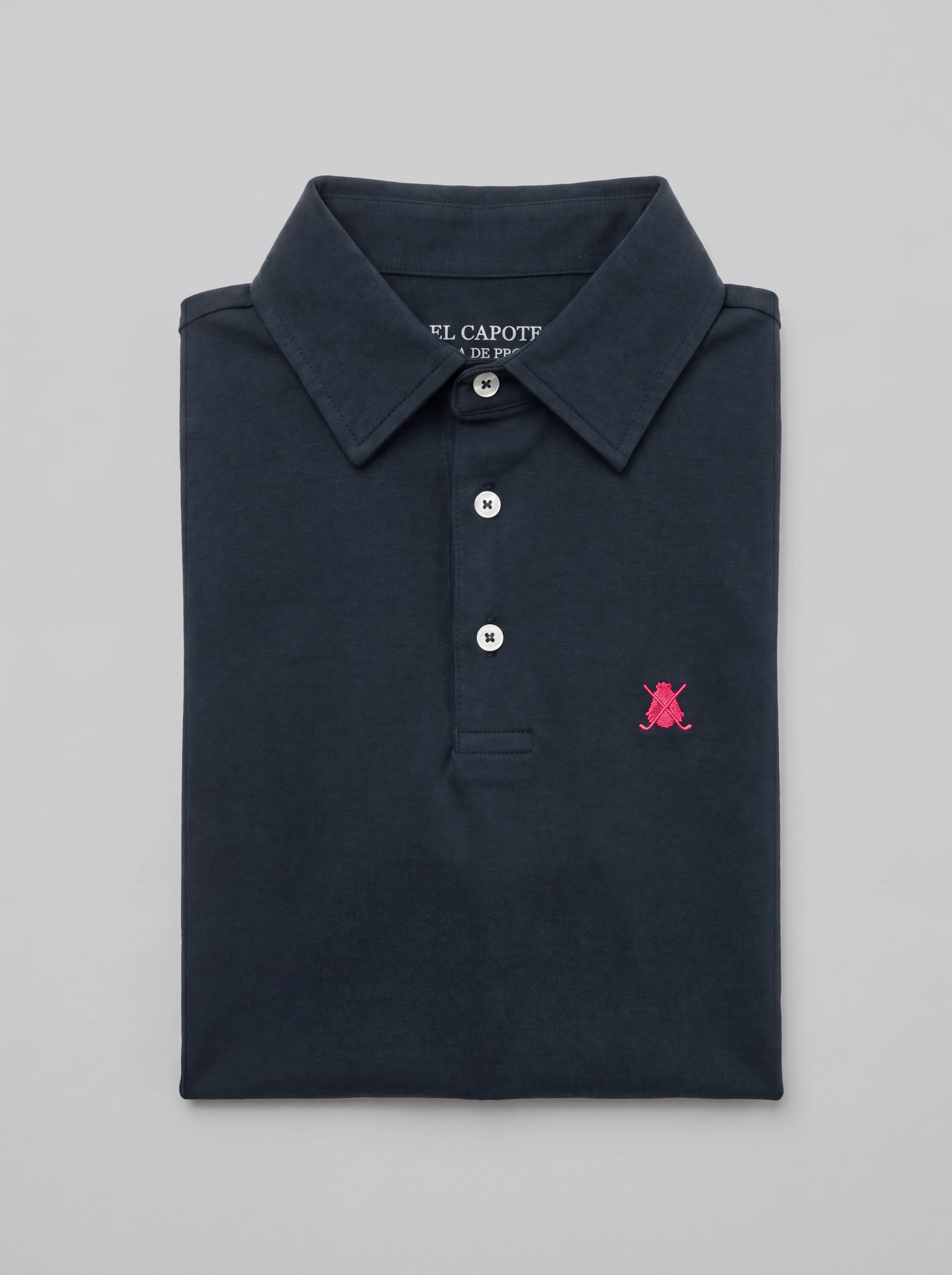 Polo Azul Manga Corta Soft Hombre - Image 3