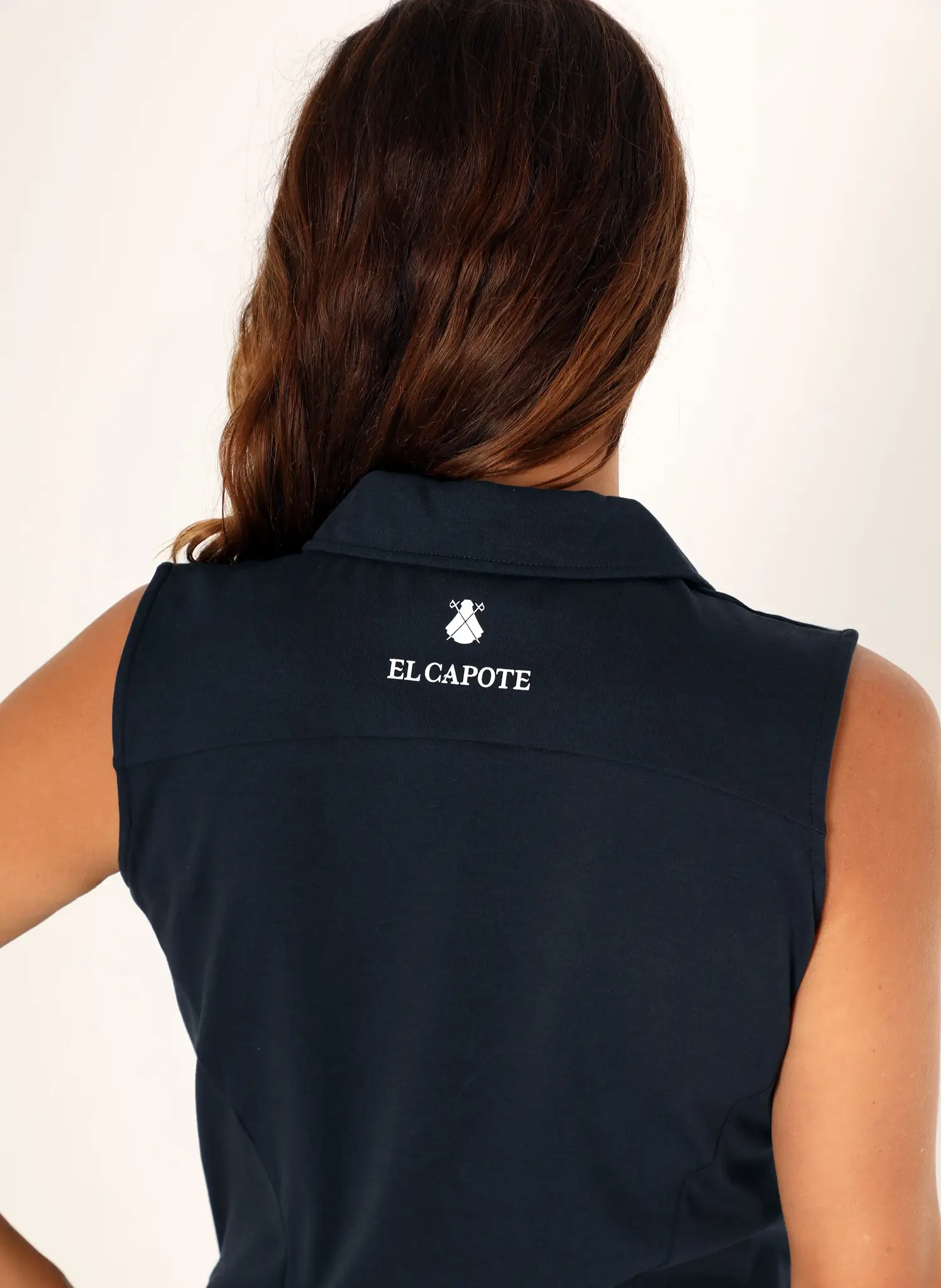 Polo Azul Marino Mujer Interlock España - Image 3