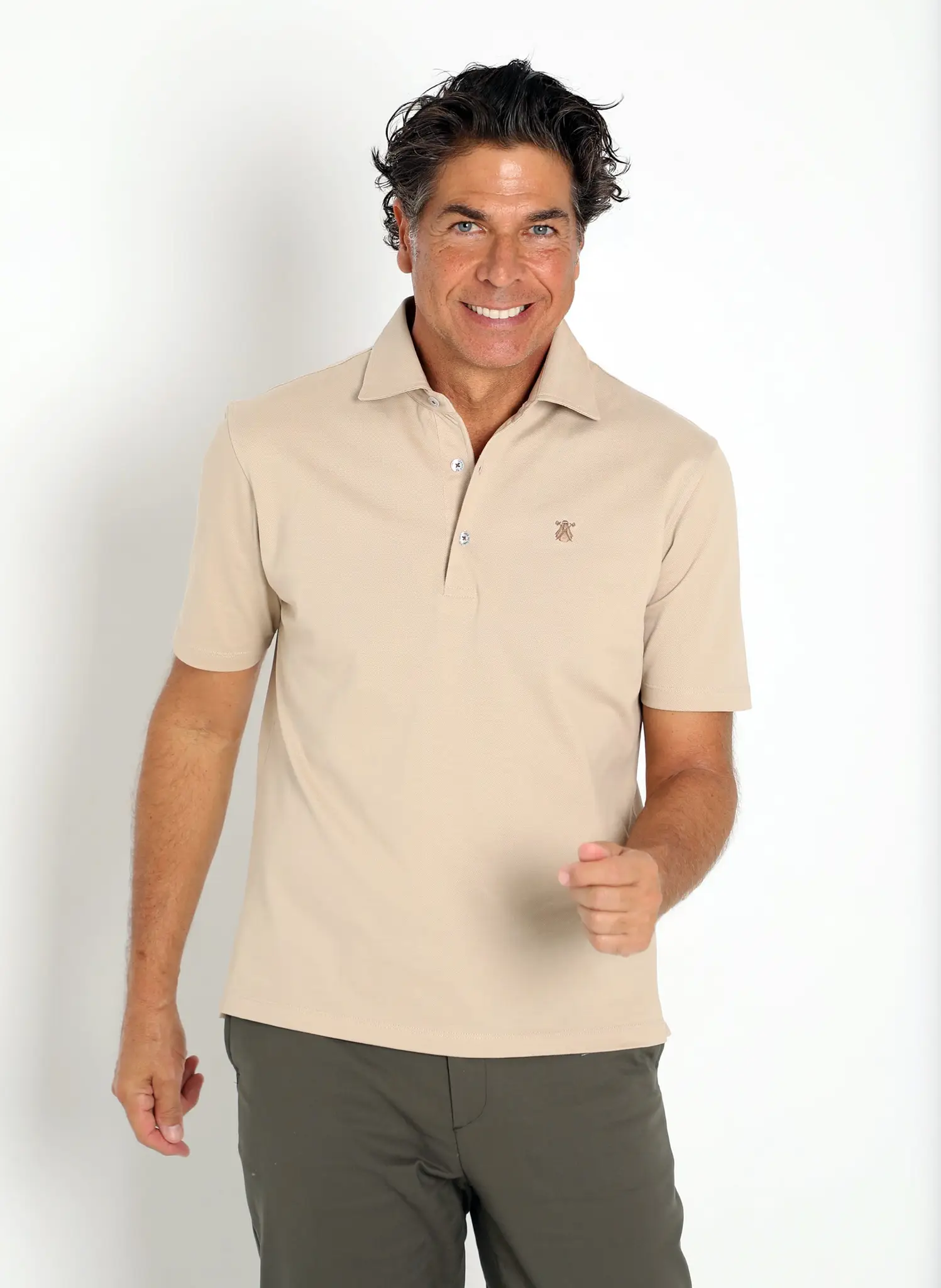 Polo Camel Mercerizado Hombre